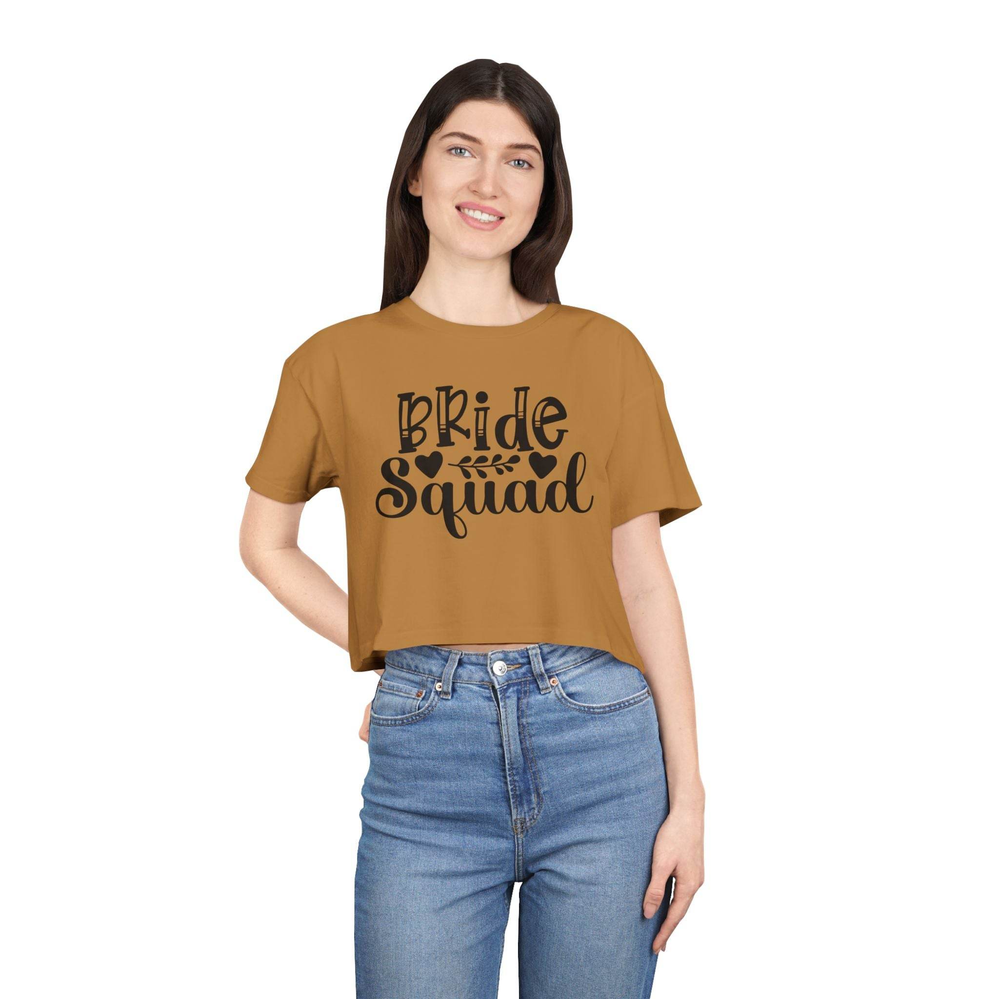 Bride Squad Women's Crop Tee
