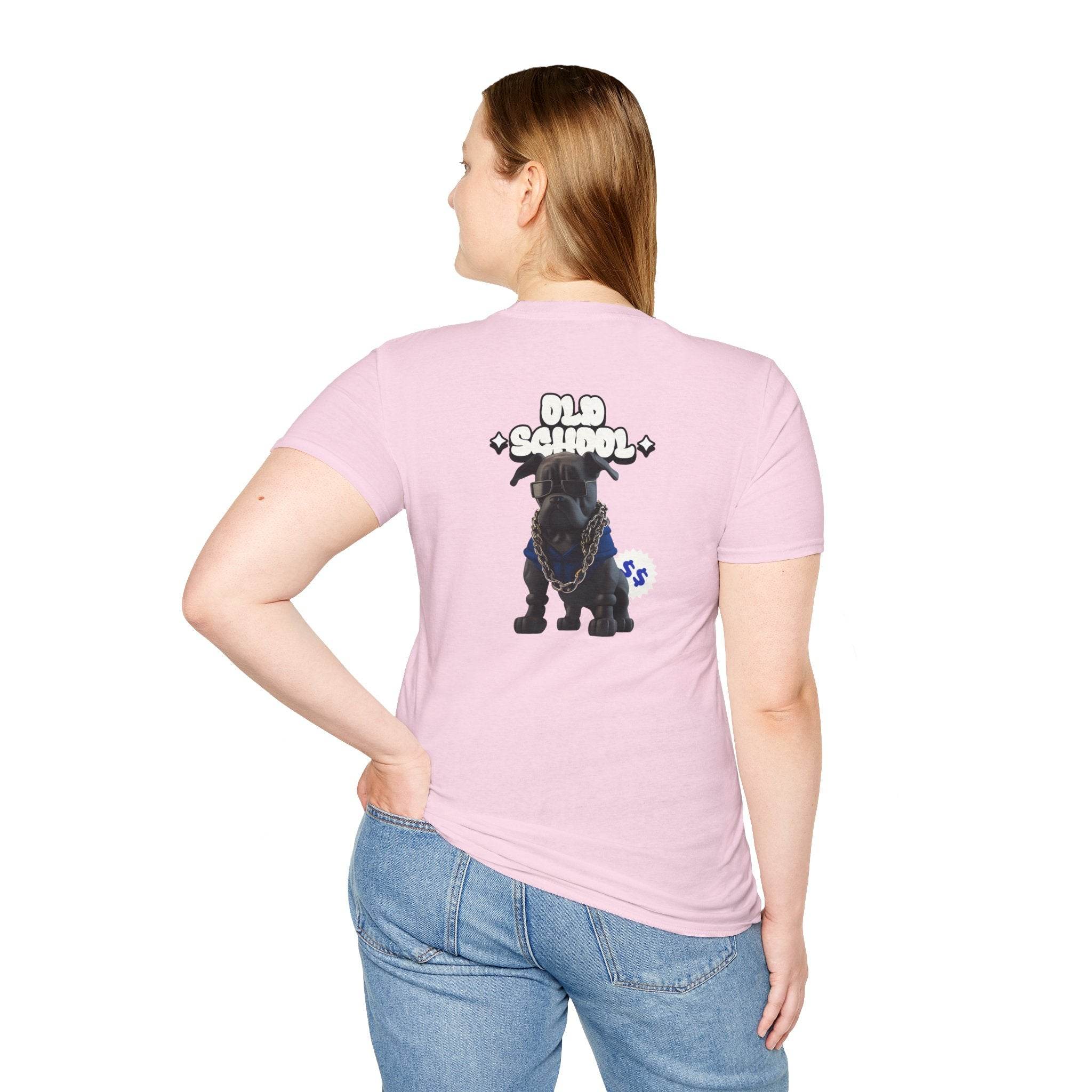 Old School Dog Unisex Softstyle T-Shirt - Esmeralda Ecostore