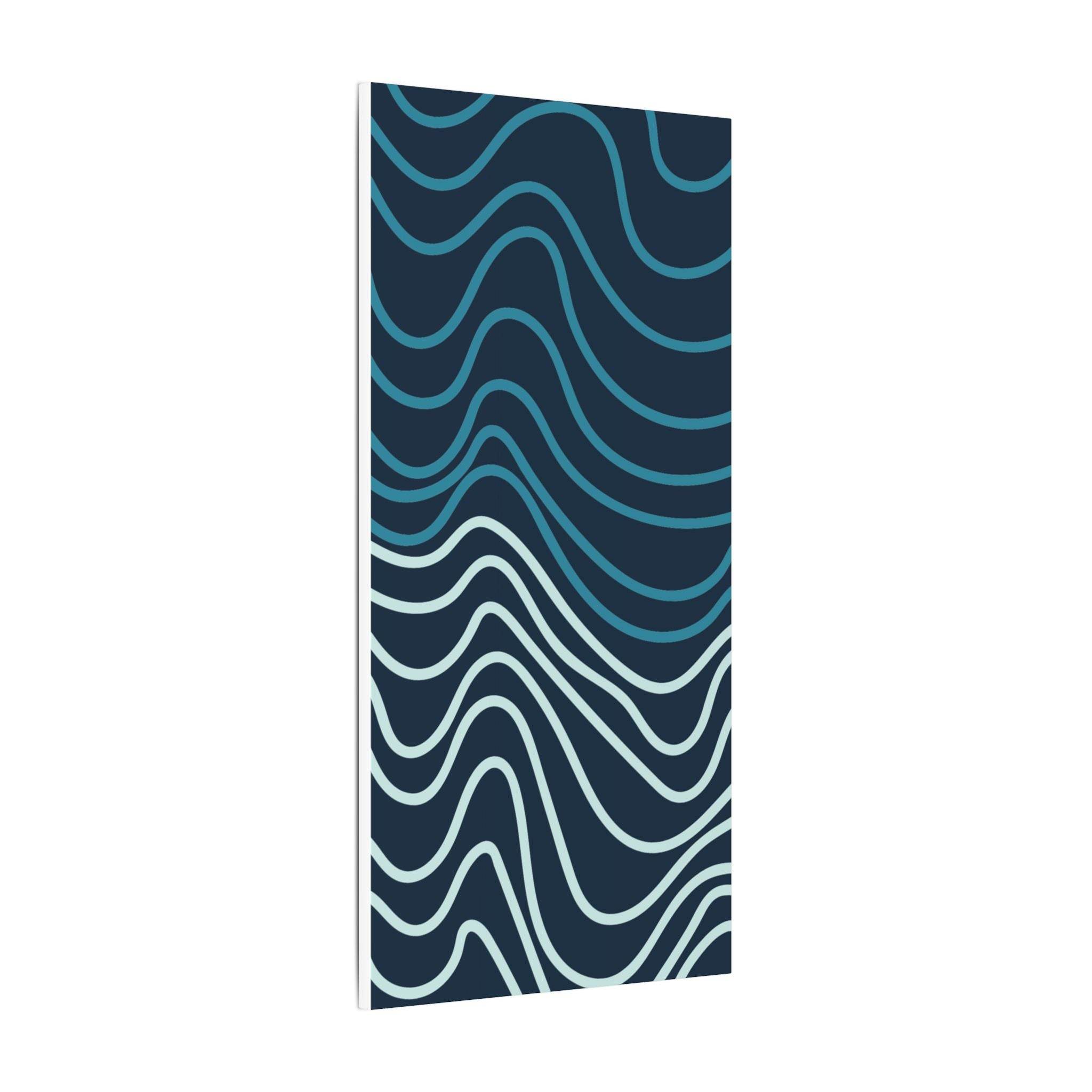 Wiggle Waves Matte Canvas Stretched Multi-Size - Esmeralda Ecostore
