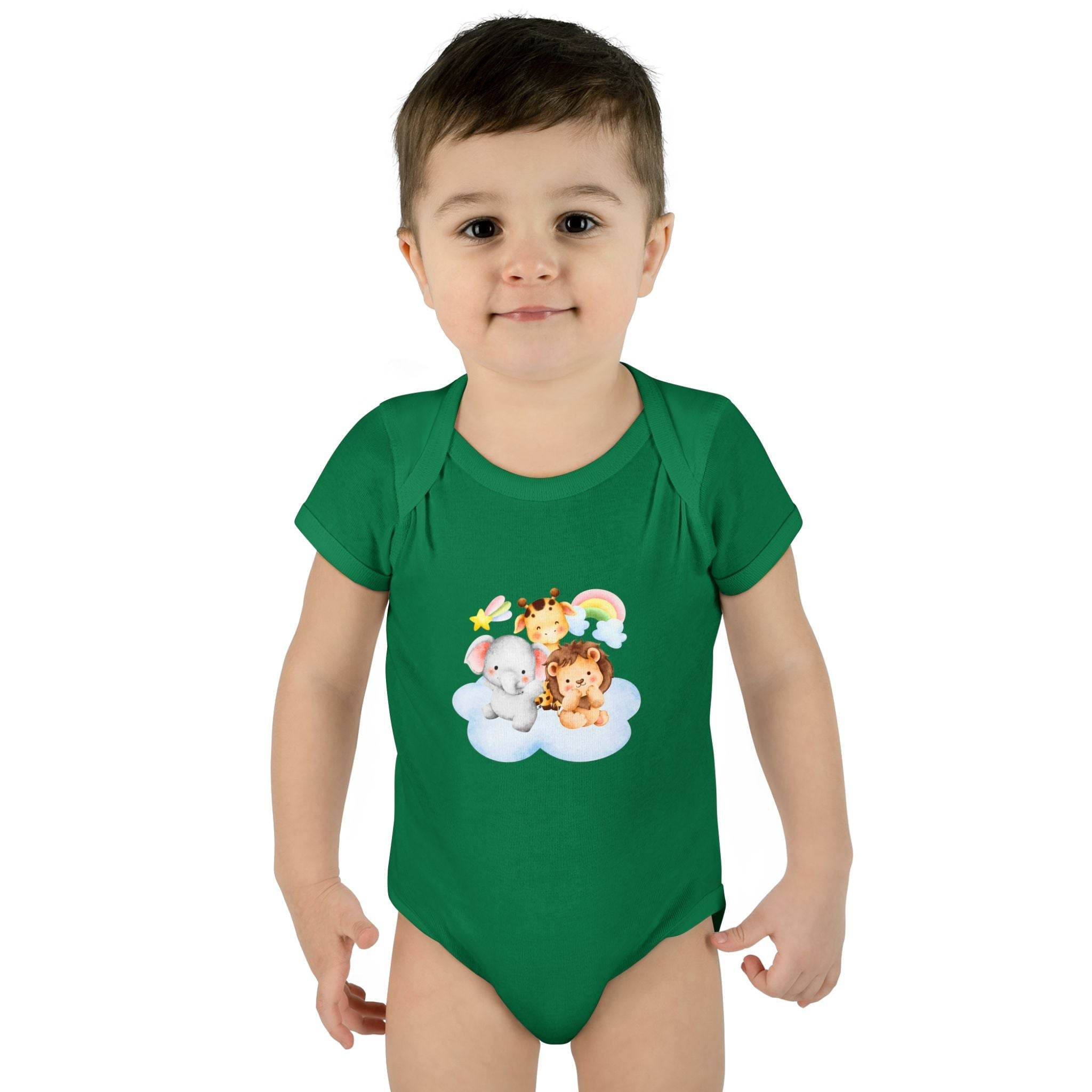 Cloud Buddies Infant Baby Rib Bodysuit - Esmeralda Ecostore