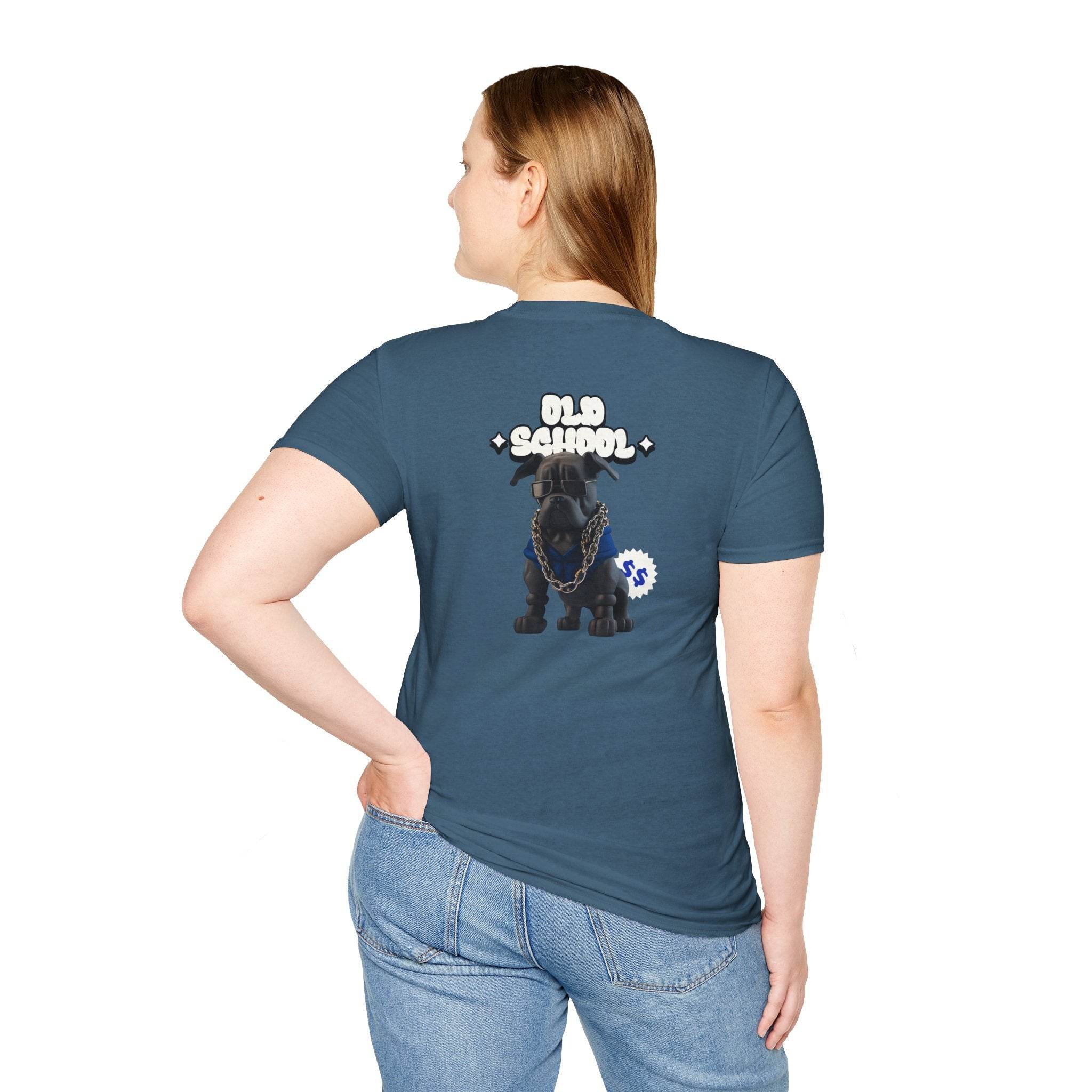 Old School Dog Unisex Softstyle T-Shirt - Esmeralda Ecostore