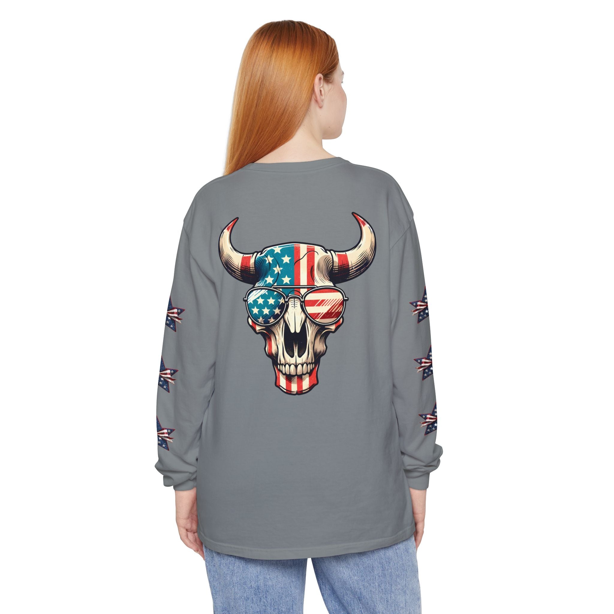 Liberty Horns Unisex Garment-Dyed Long Sleeve T-Shirt
