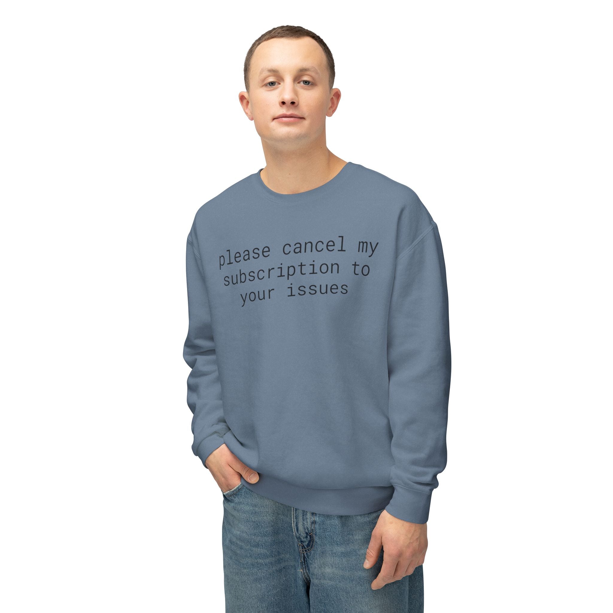 Funny Unisex Lightweight Crewneck Sweatshirt