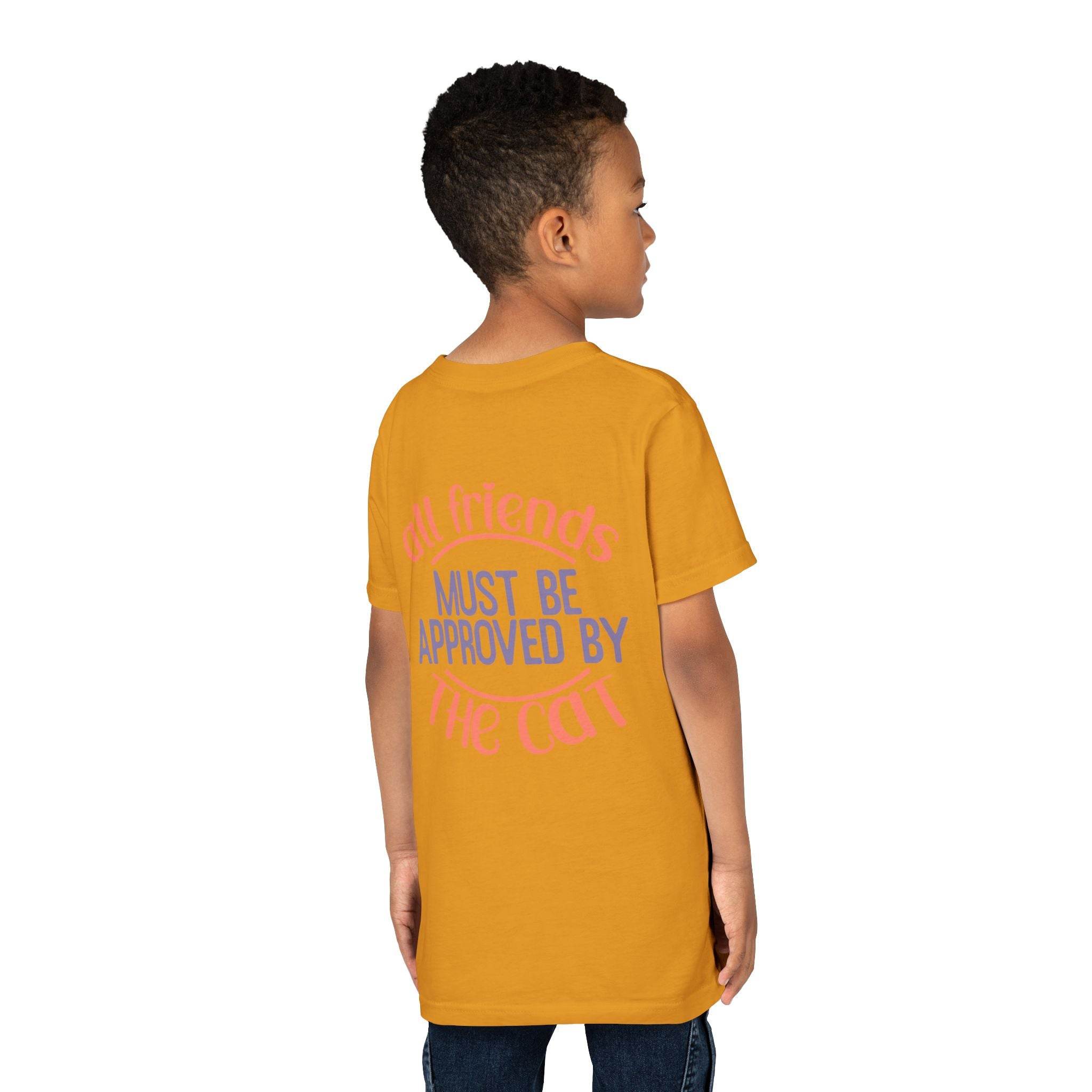 All Friends must be Approved by the Cat Youth Short Sleeve Tee - Esmeralda Ecostore