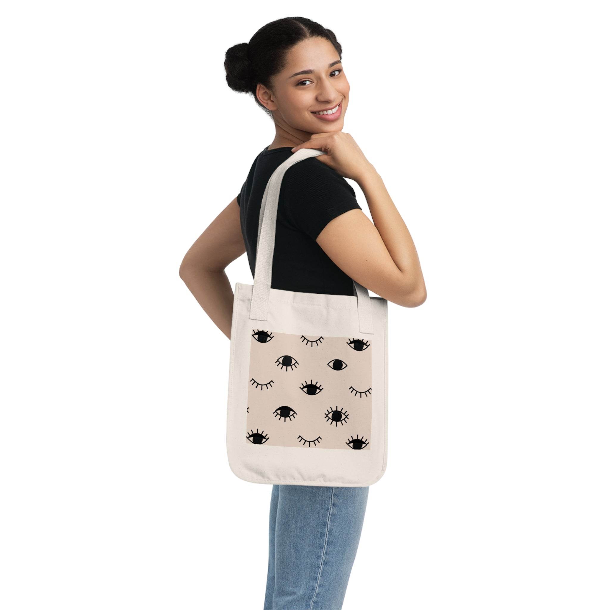Eye See You Organic Canvas Tote Bag - Esmeralda Ecostore