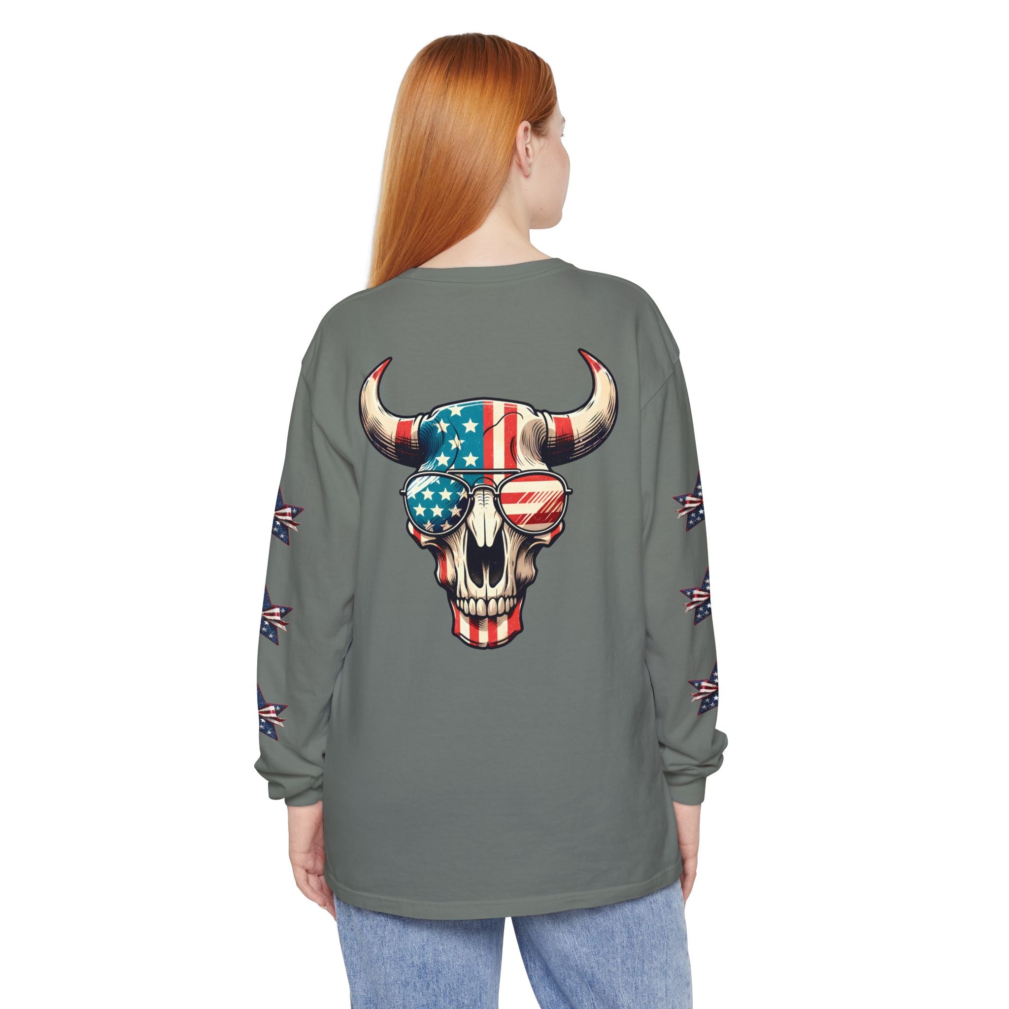 Liberty Horns Unisex Garment-Dyed Long Sleeve T-Shirt