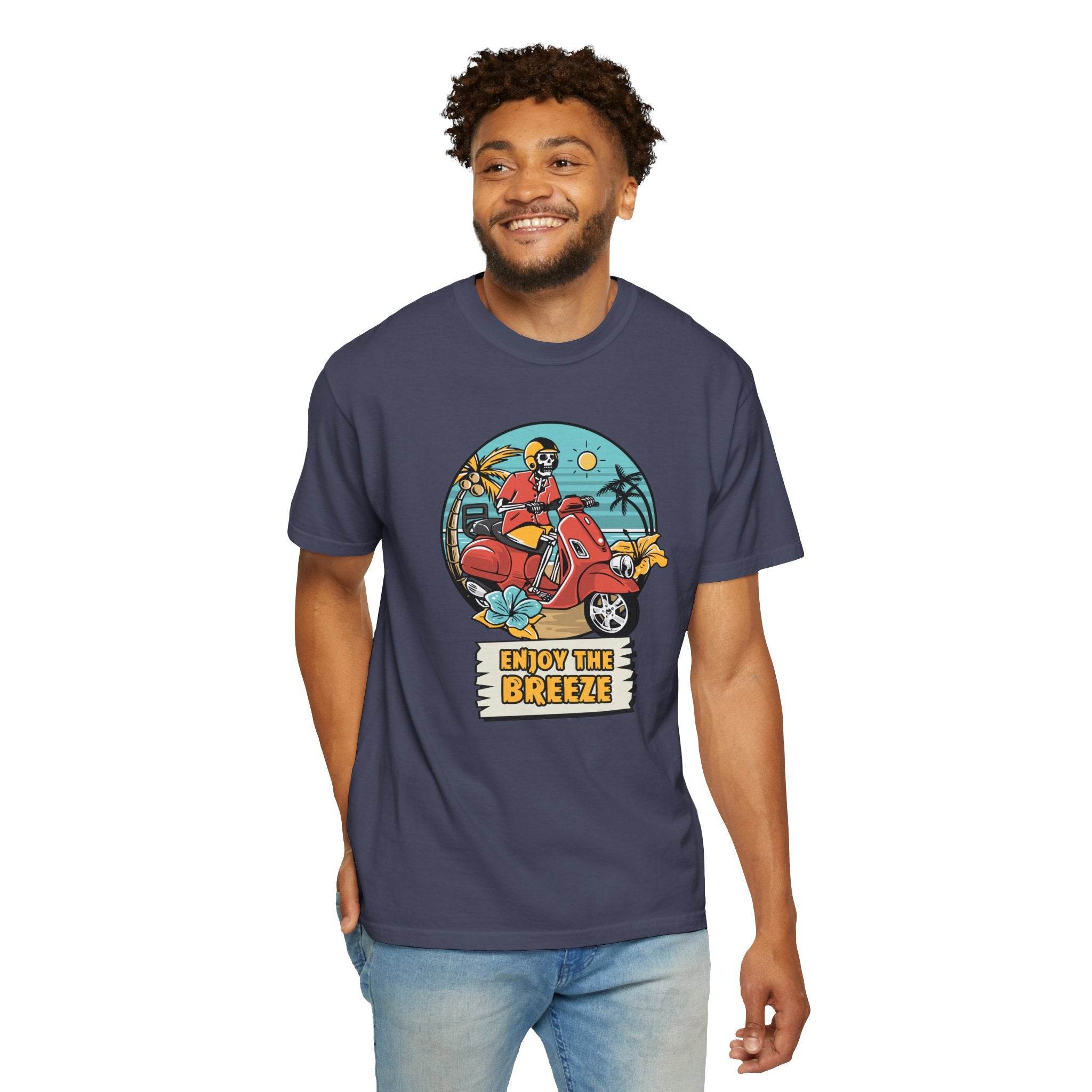 Enjoy The Breeze Unisex Garment-Dyed T-Shirt - Esmeralda Ecostore