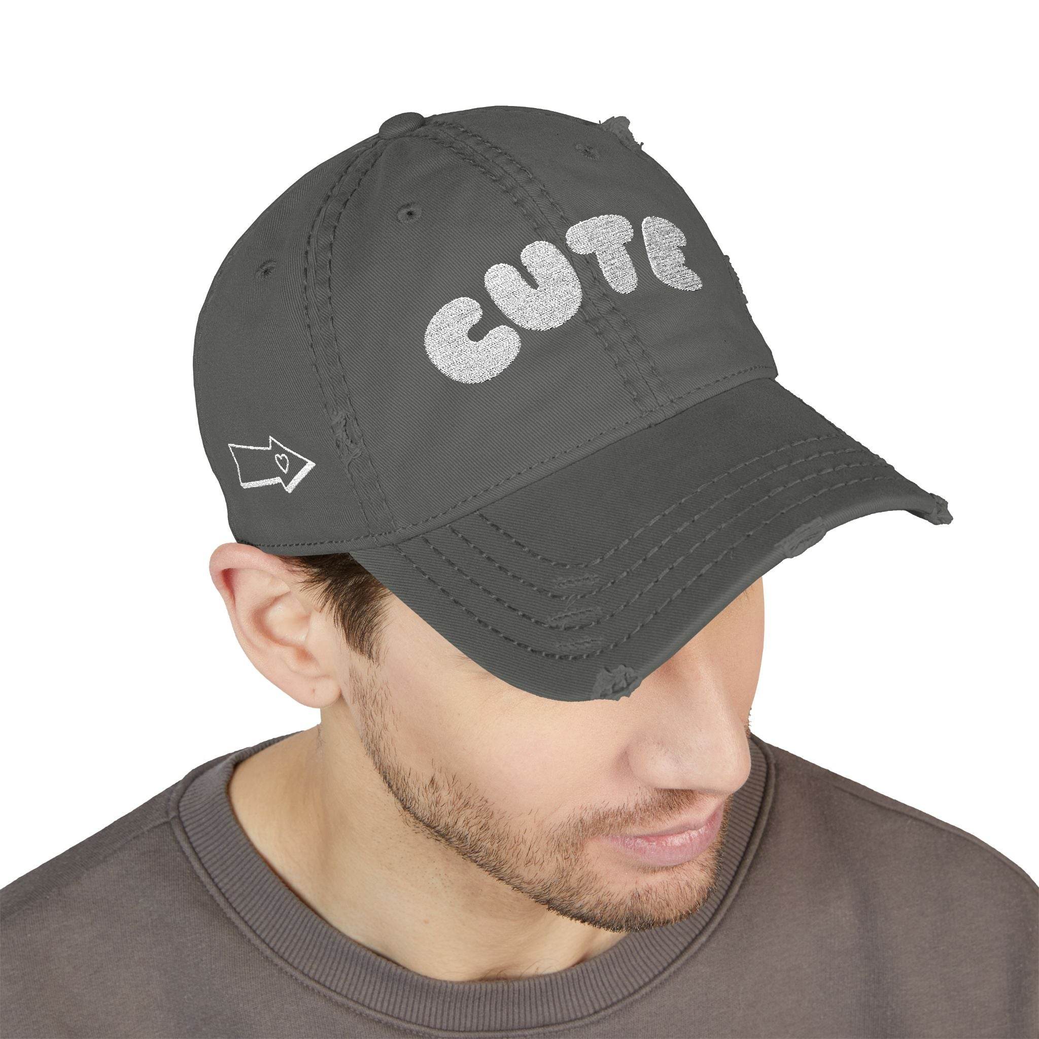 Cute Distressed Dad Hat (Embroidery) - Esmeralda Ecostore