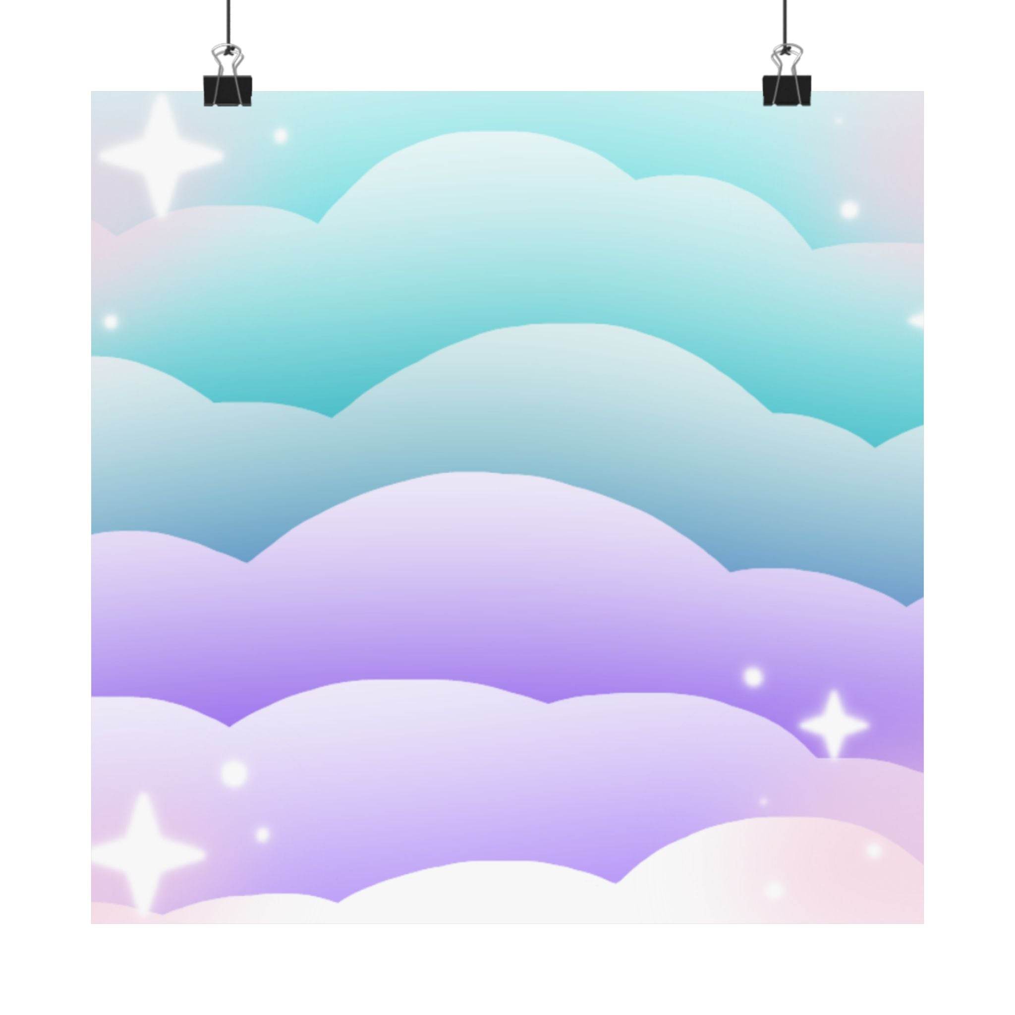 Cloudscape Matte Horizontal Posters - Esmeralda Ecostore