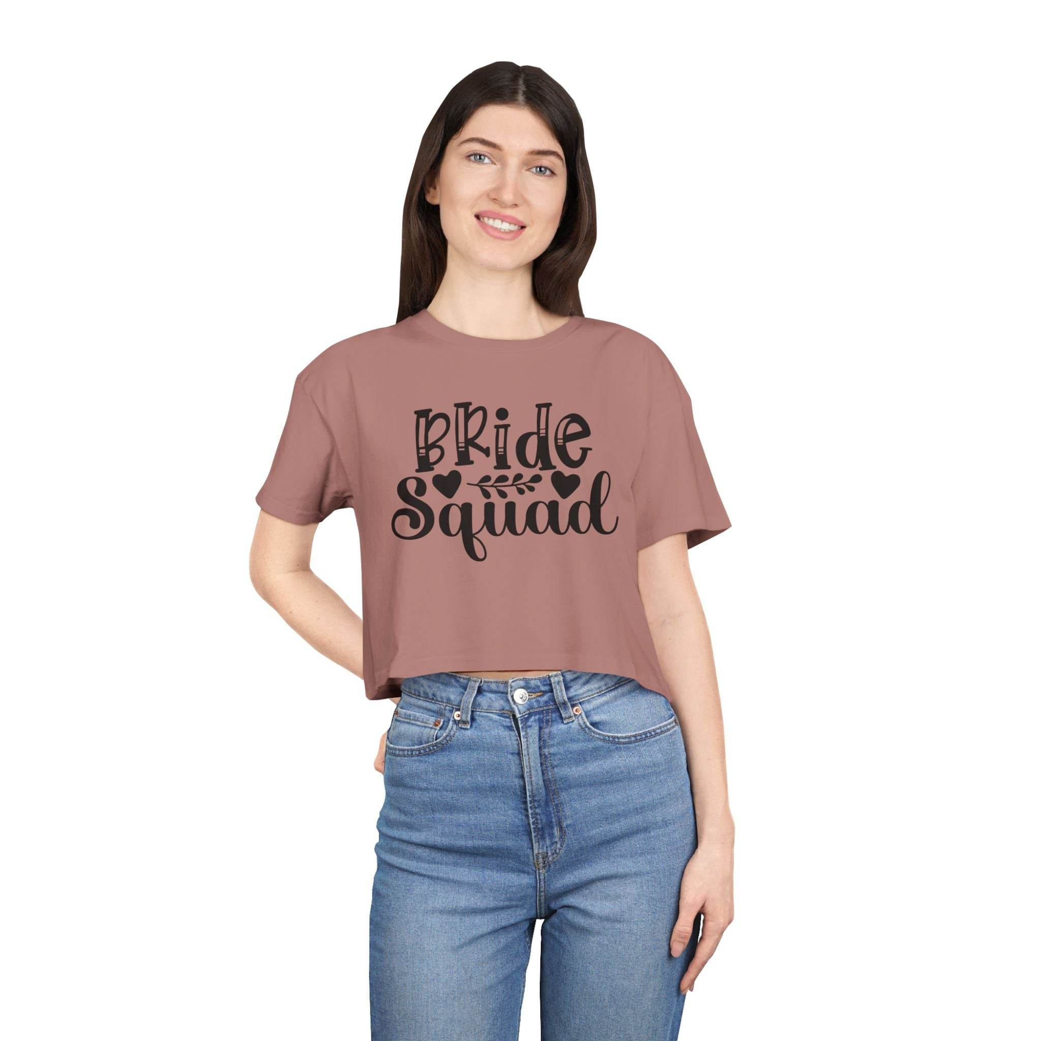 Bride Squad Women's Crop Tee