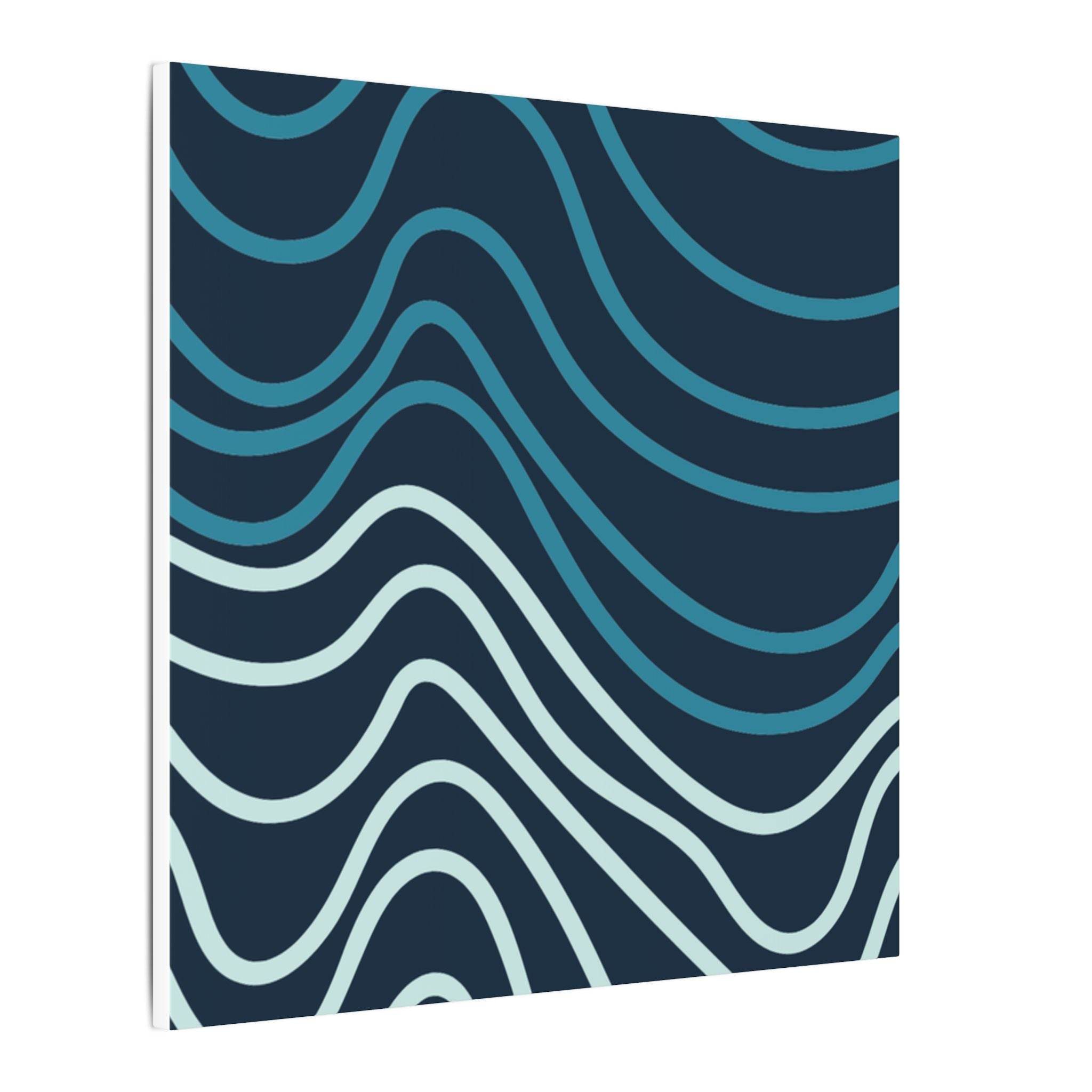 Wiggle Waves Matte Canvas Stretched Multi-Size - Esmeralda Ecostore