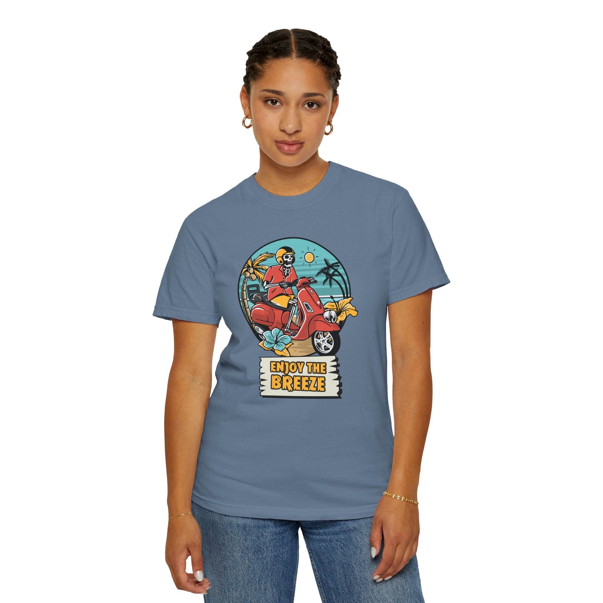 Enjoy The Breeze Unisex Garment-Dyed T-Shirt - Esmeralda Ecostore