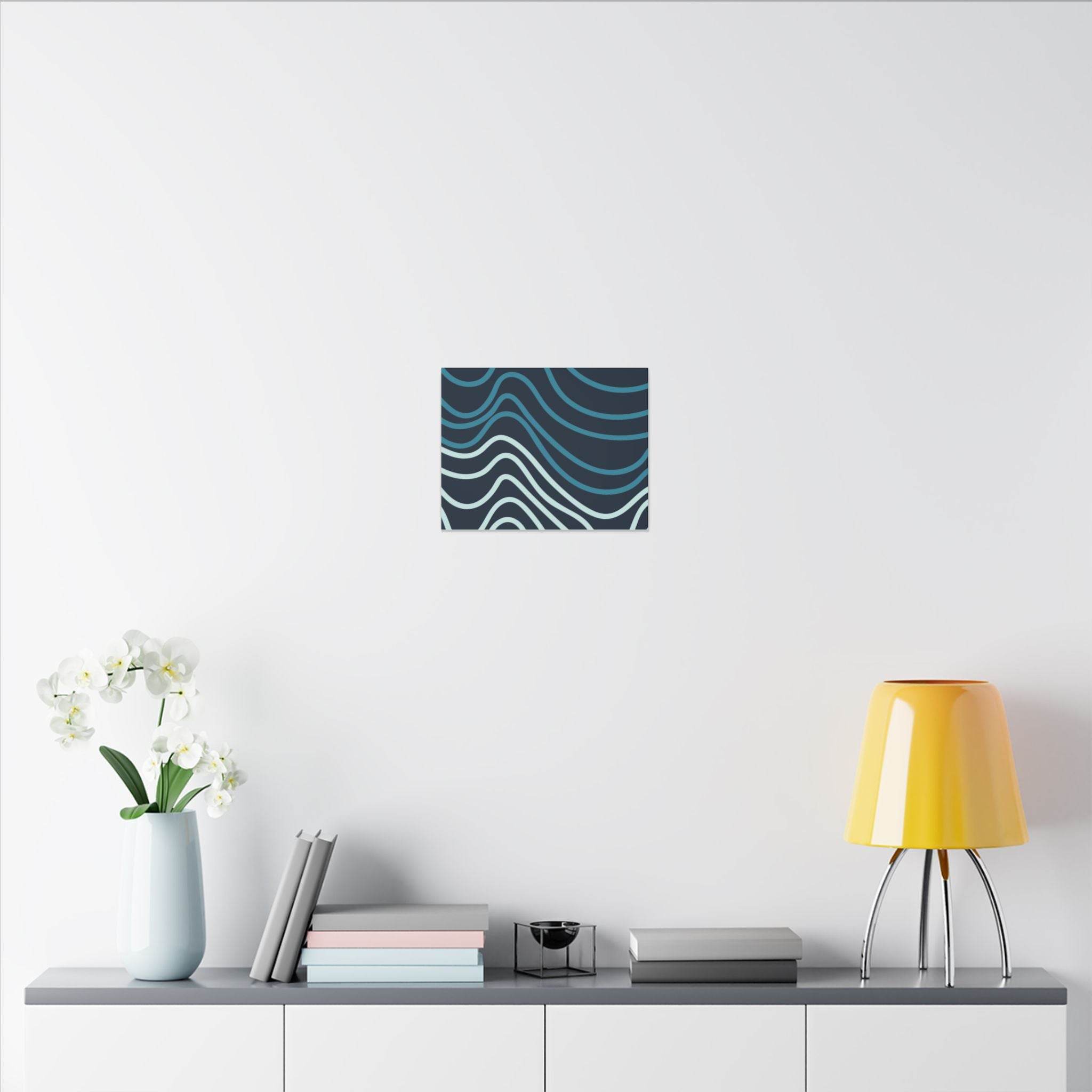 Wiggle Waves Matte Canvas Stretched Multi-Size - Esmeralda Ecostore