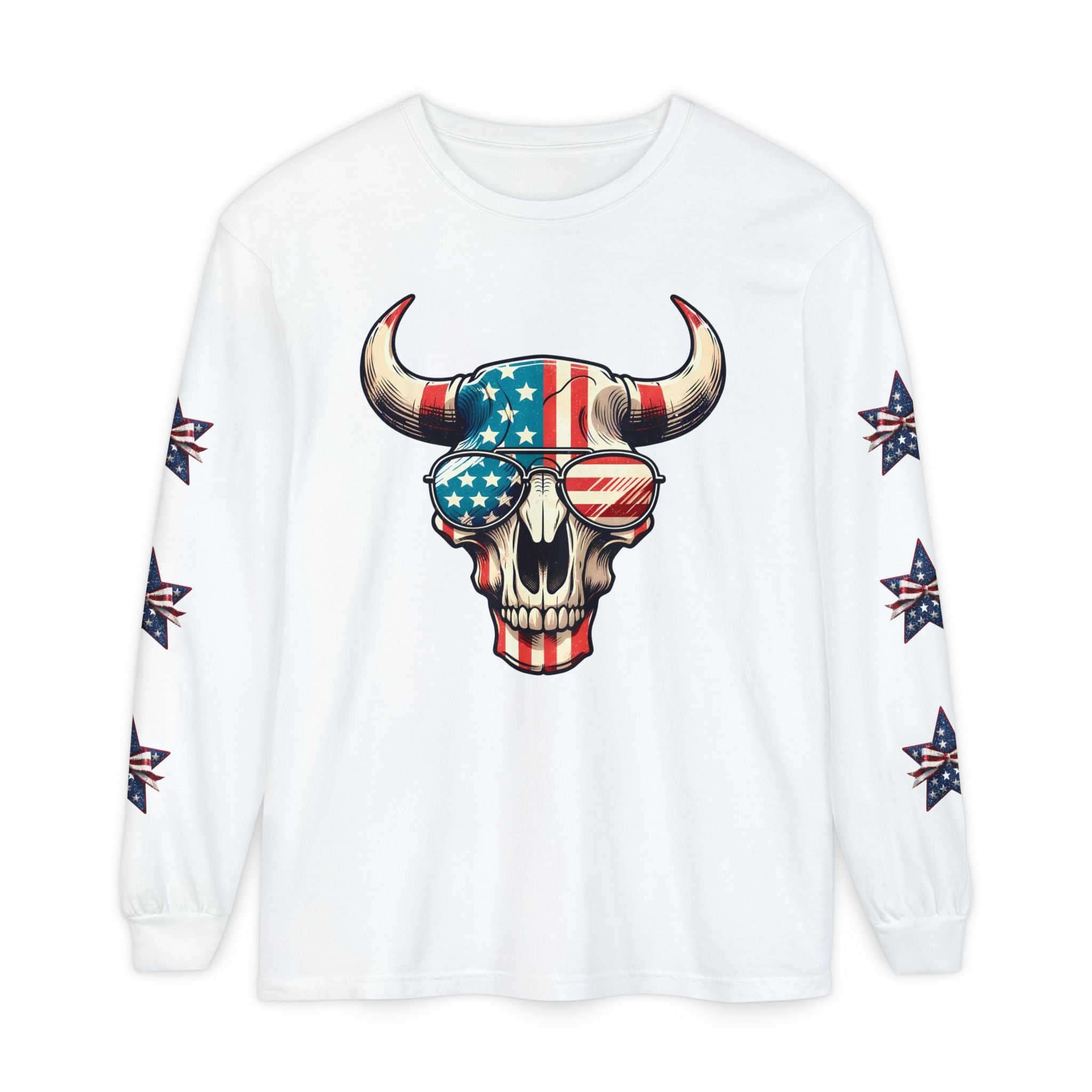 Liberty Horns Unisex Garment-Dyed Long Sleeve T-Shirt