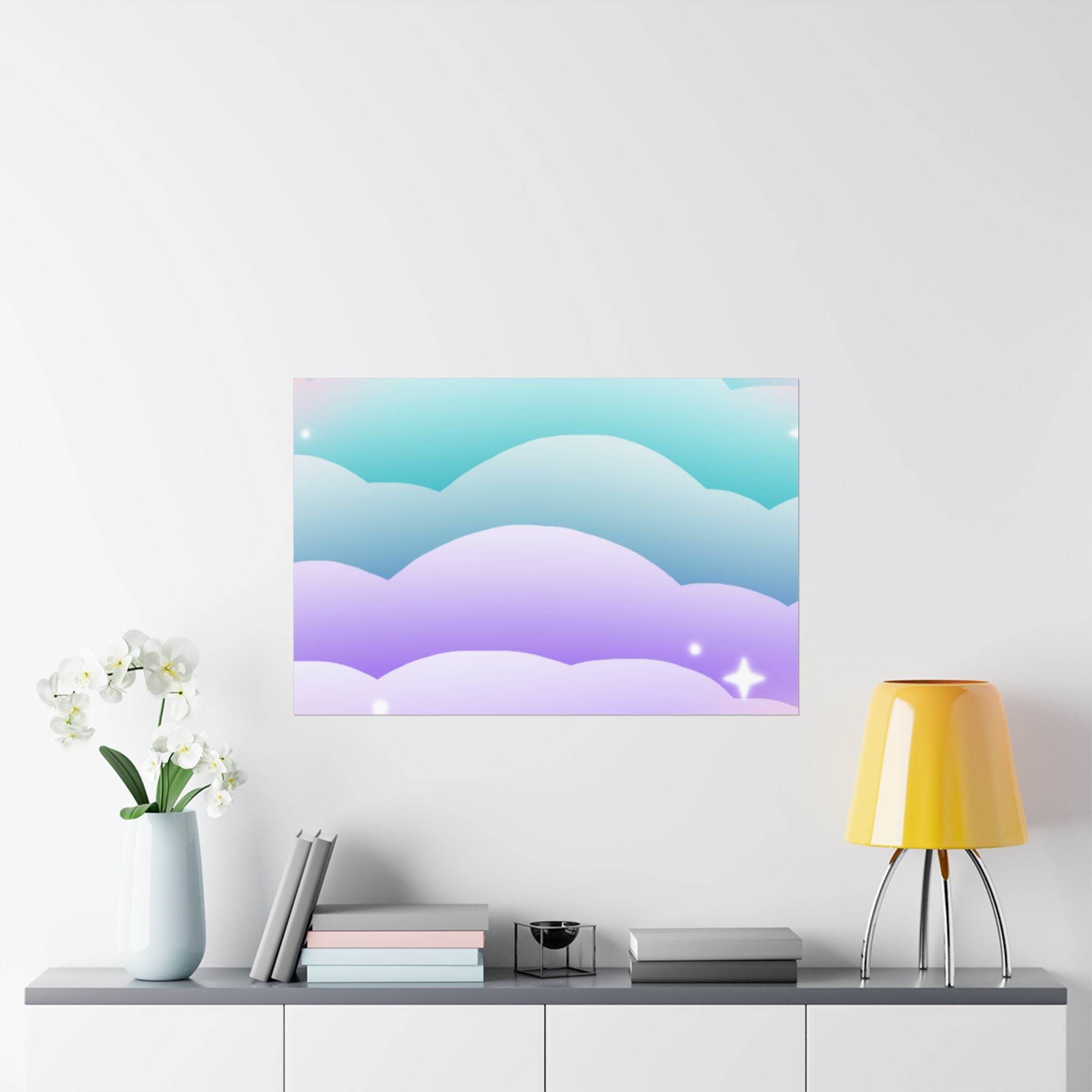 Cloudscape Matte Horizontal Posters - Esmeralda Ecostore