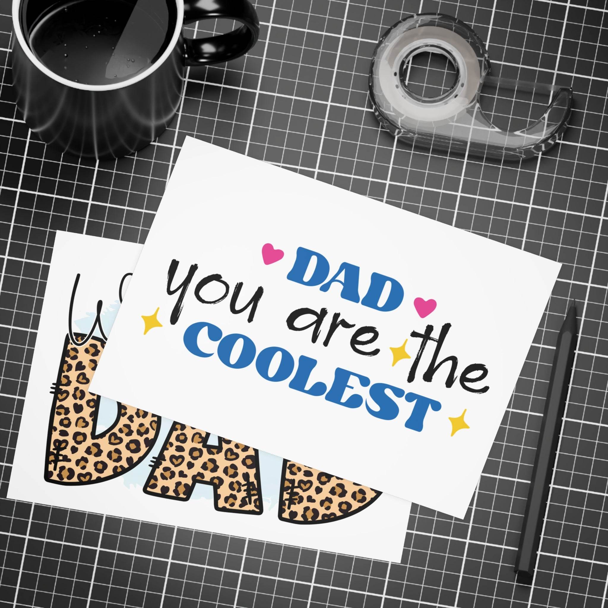 World's Best Dad Postcard Bundles-Envelopes Included - Esmeralda Ecostore