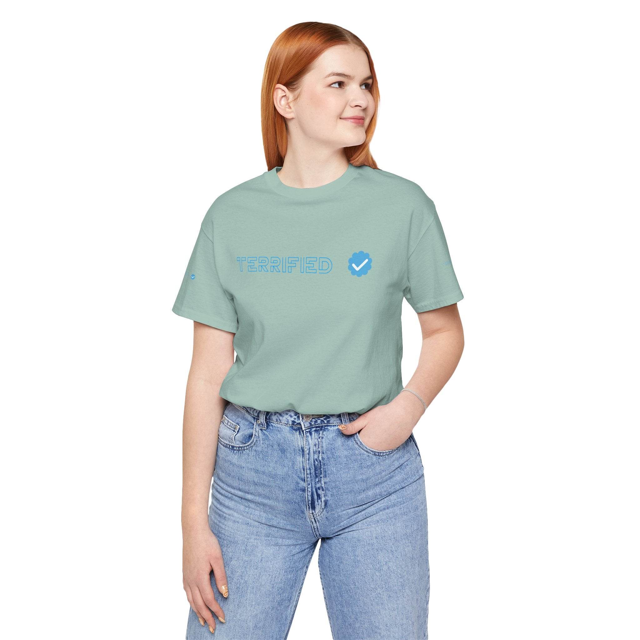 Terrified Unisex Jersey Short Sleeve Tee - Esmeralda Ecostore