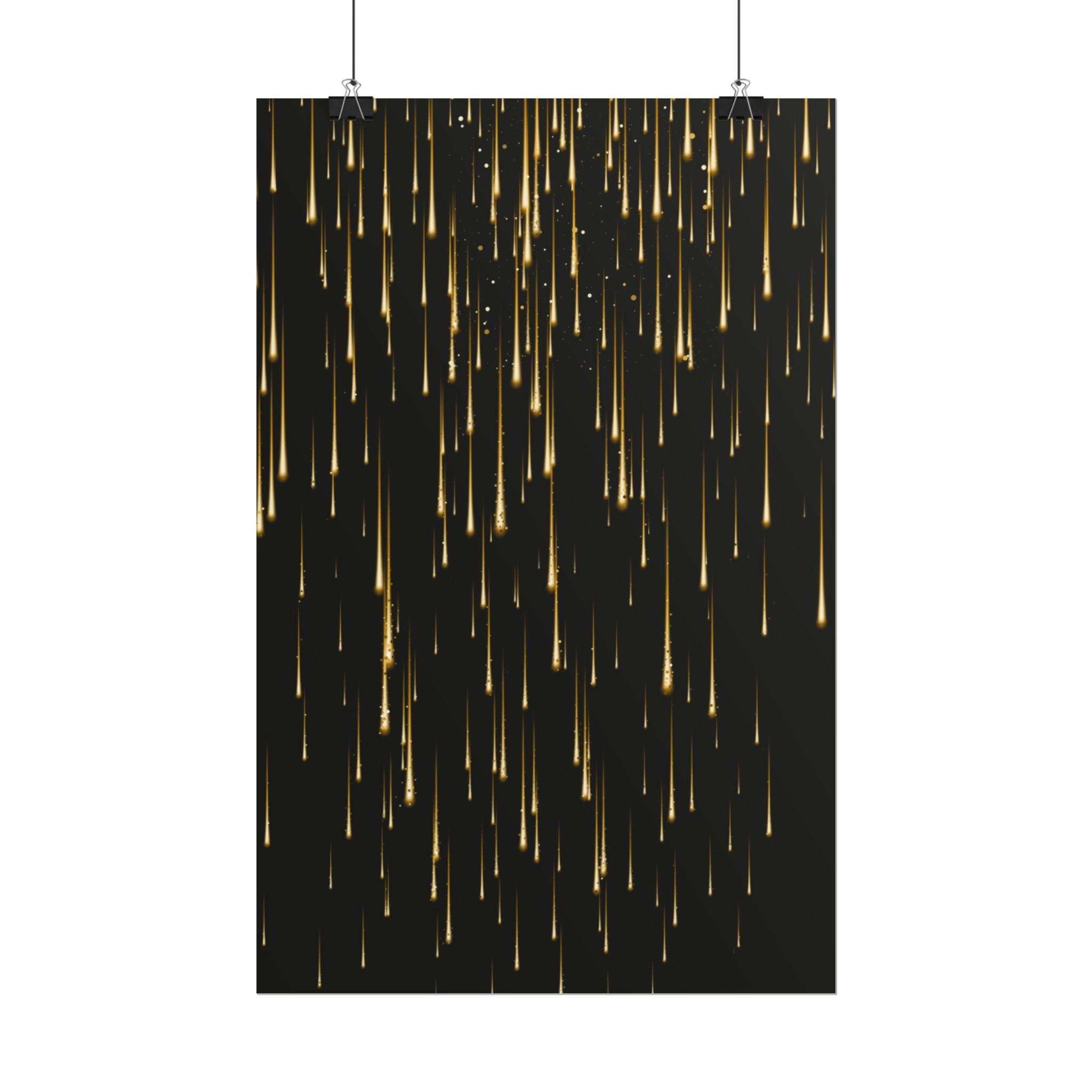 Golden Rain Rolled Posters - Posters - Esmeralda Ecostore