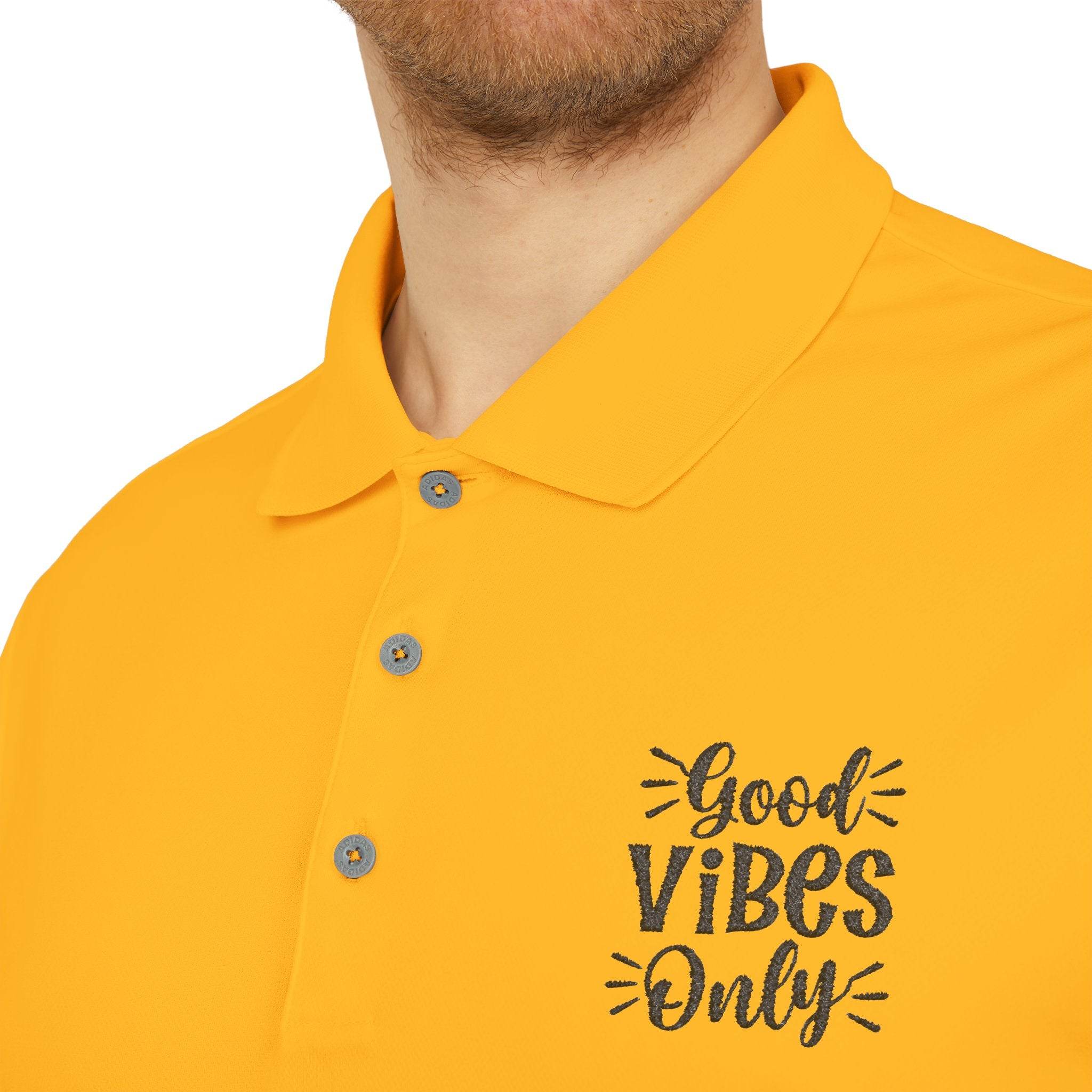 Good Vibes Only Adidas Unisex Performance Polo - Esmeralda Ecostore