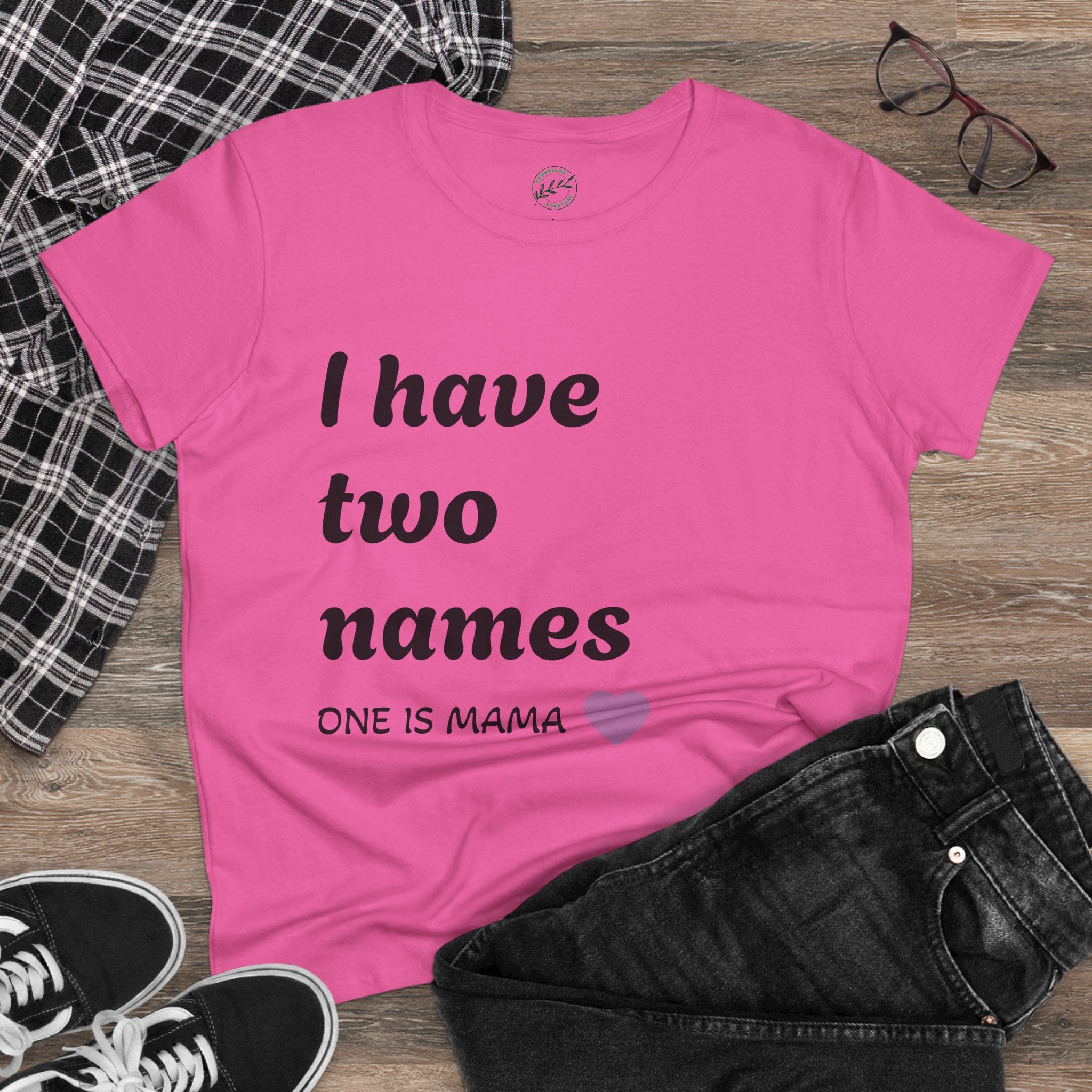Mama's Names Eco-Friendly Women's Midweight Cotton Tee