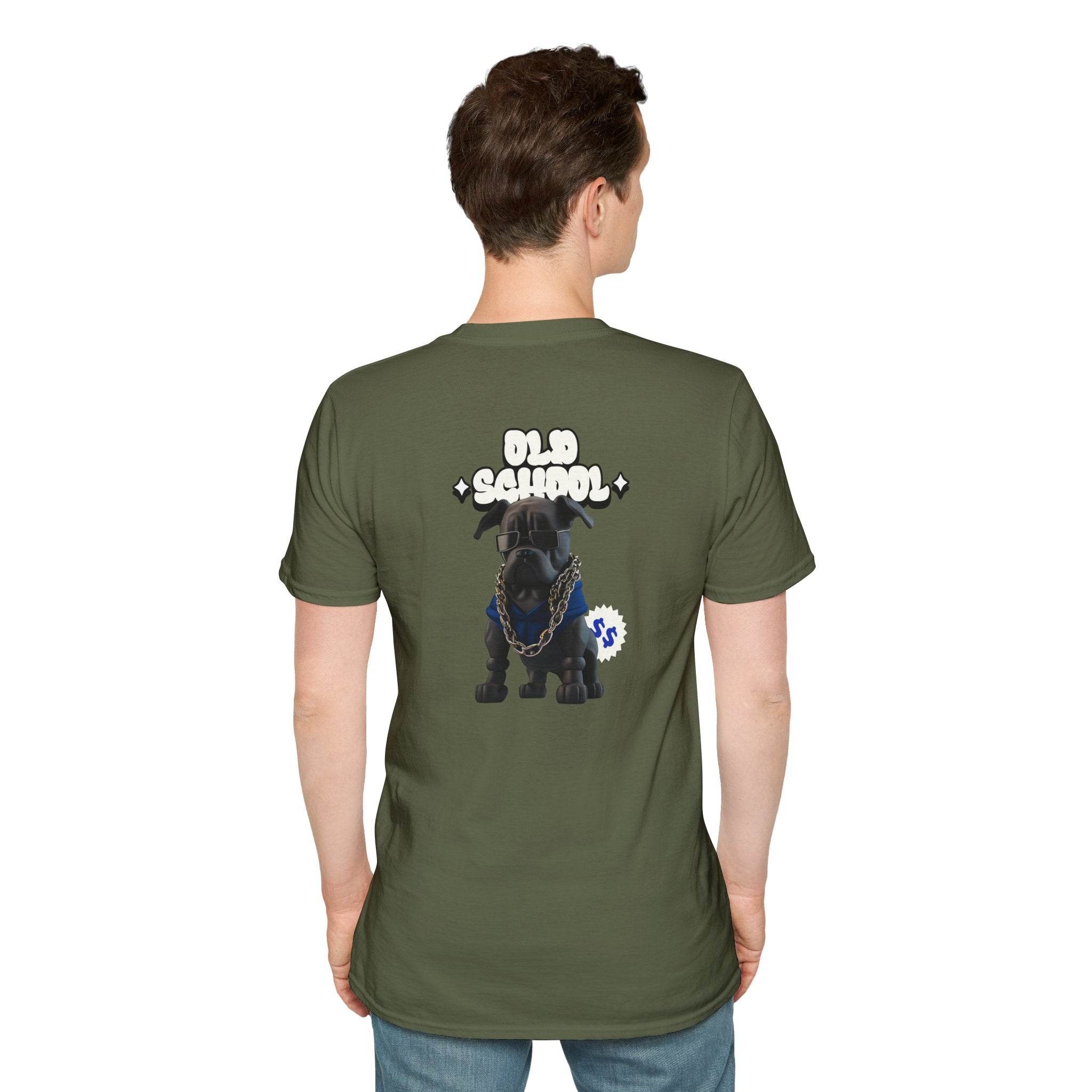 Old School Dog Unisex Softstyle T-Shirt - Esmeralda Ecostore
