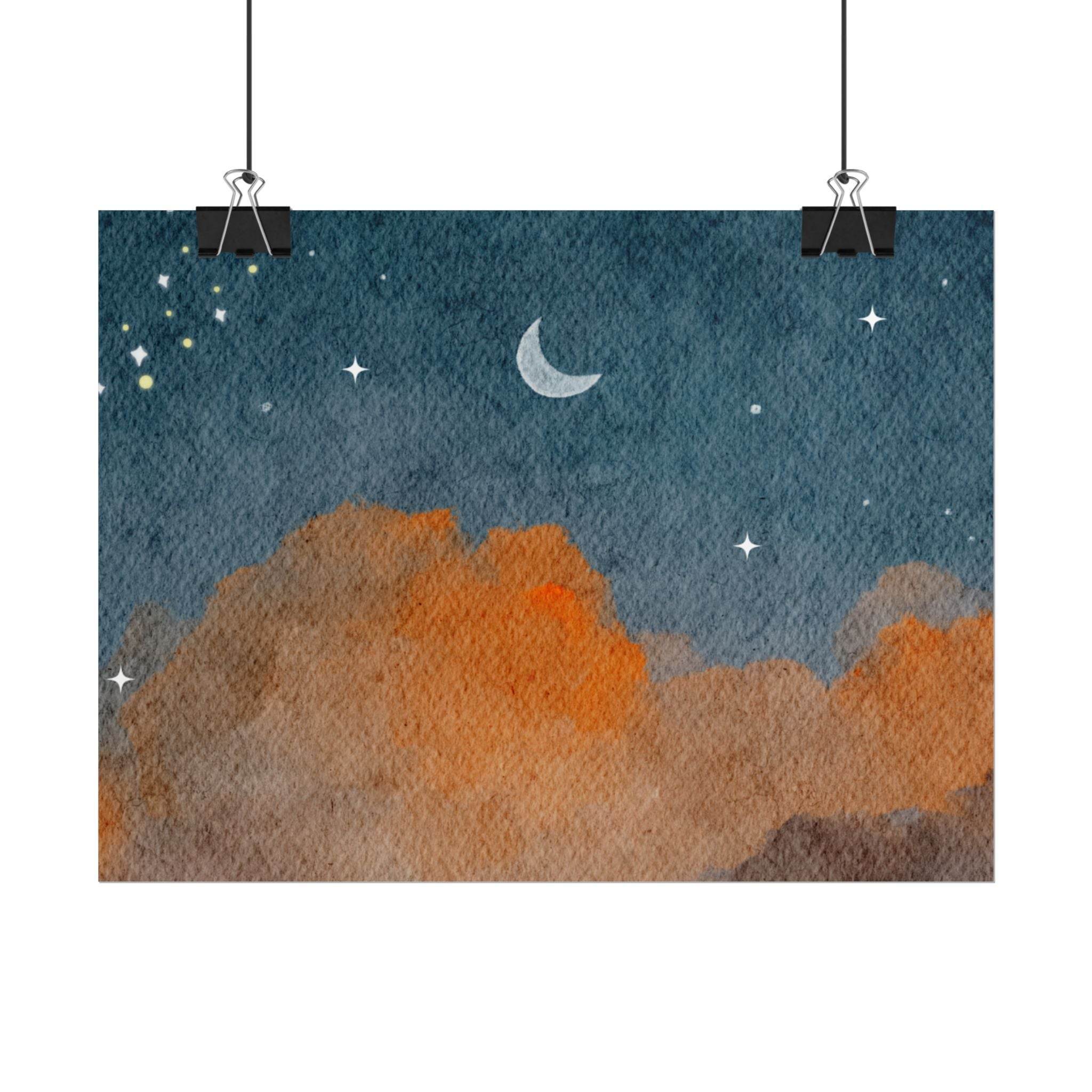 Dusk Sky Rolled Posters - Posters - Esmeralda Ecostore