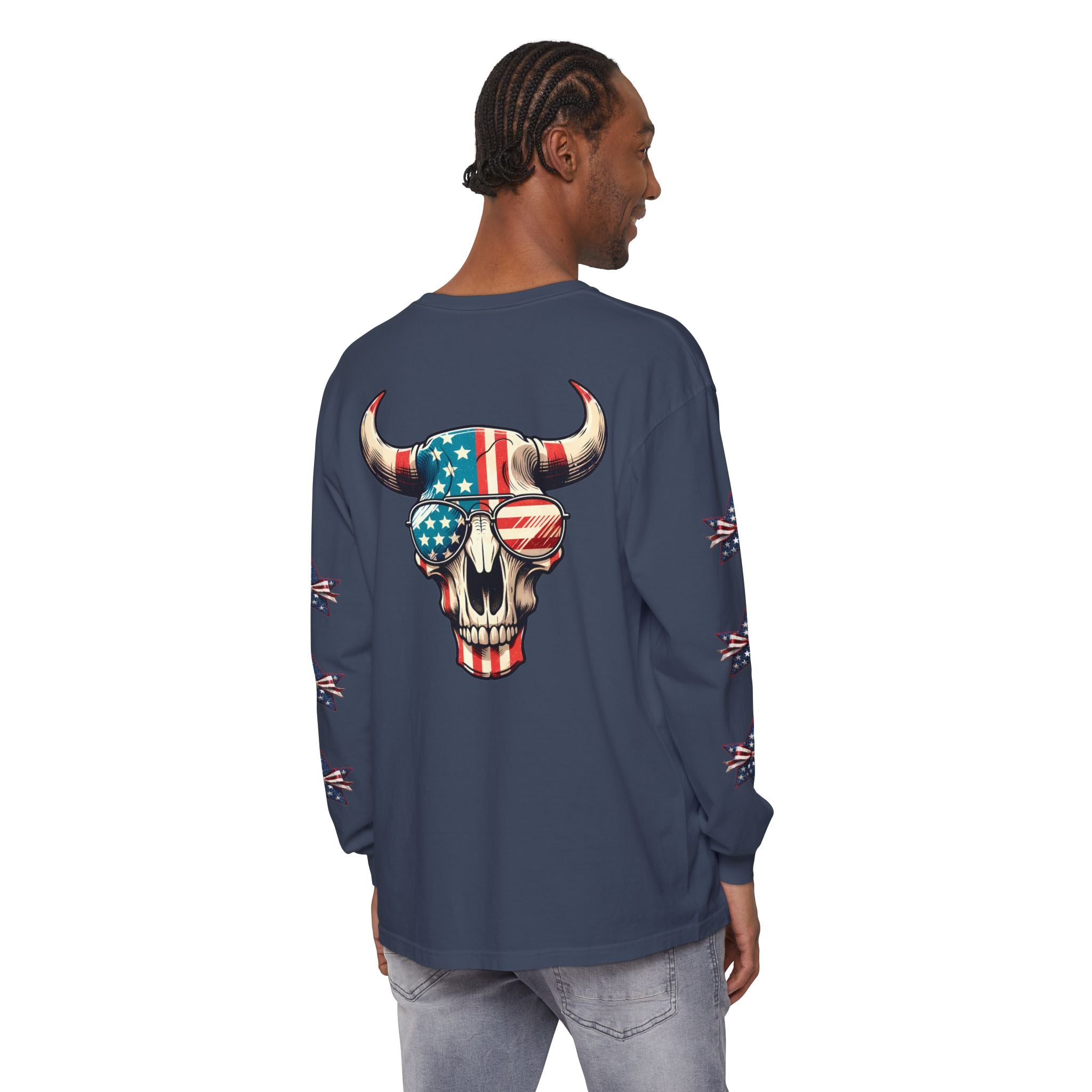 Liberty Horns Unisex Garment-Dyed Long Sleeve T-Shirt