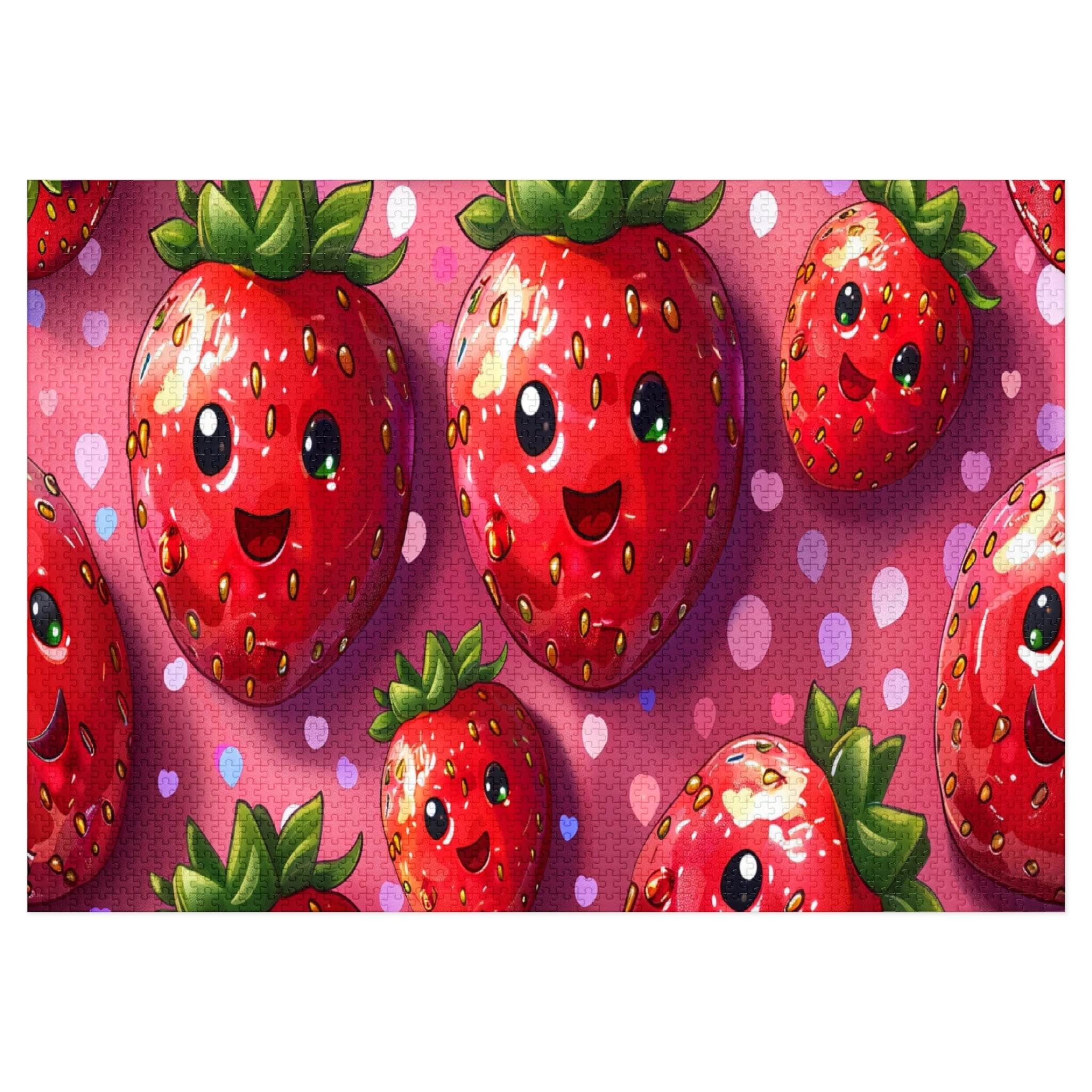 Kawaii Strawberry Jigsaw Puzzle - Esmeralda Ecostore