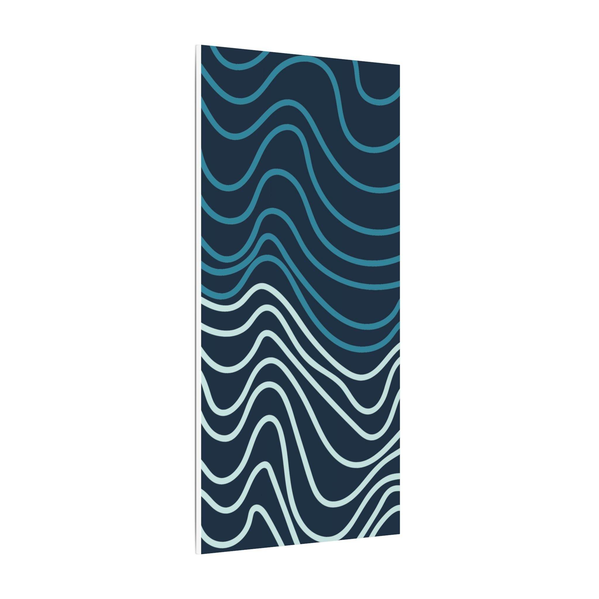 Wiggle Waves Matte Canvas Stretched Multi-Size - Esmeralda Ecostore