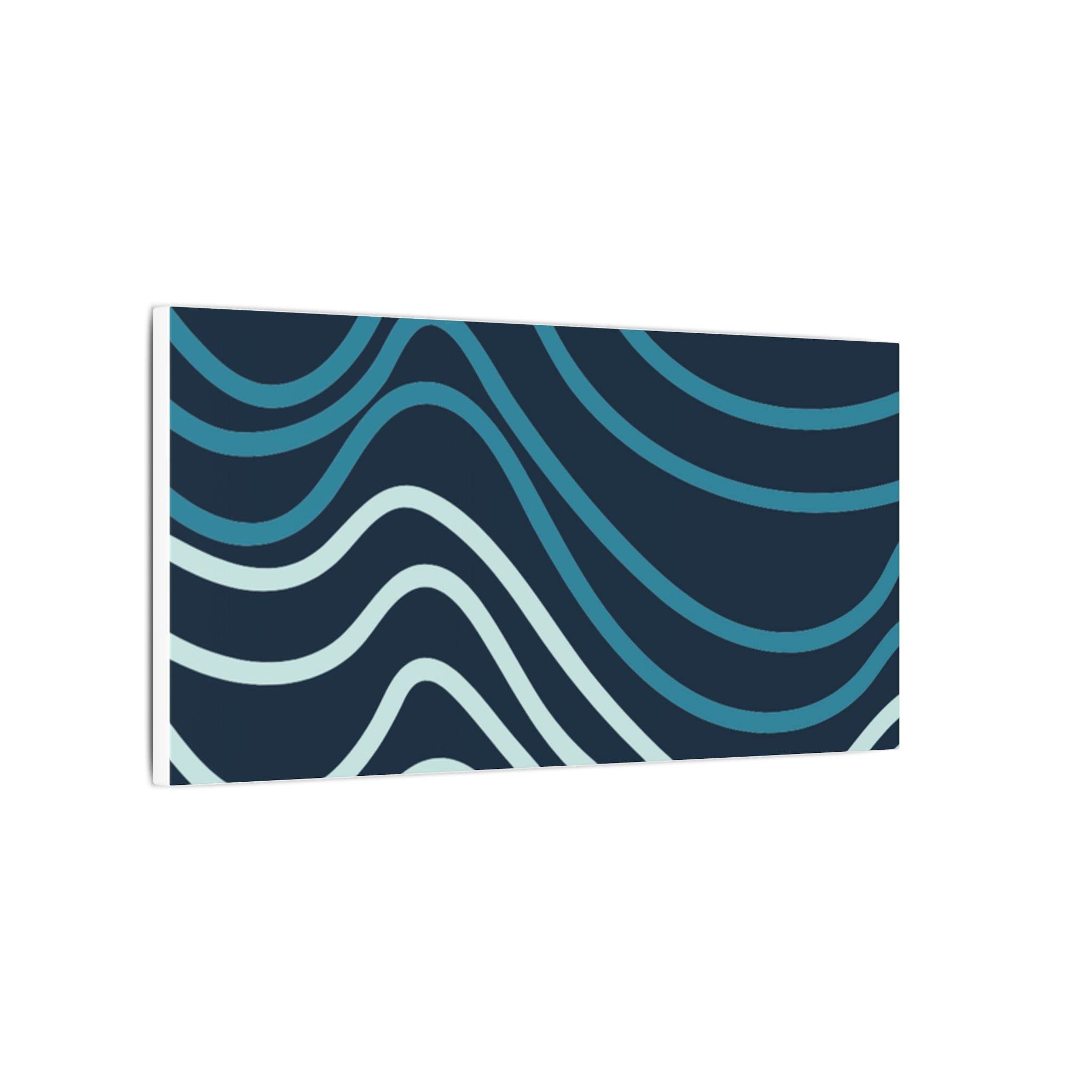 Wiggle Waves Matte Canvas Stretched Multi-Size - Esmeralda Ecostore