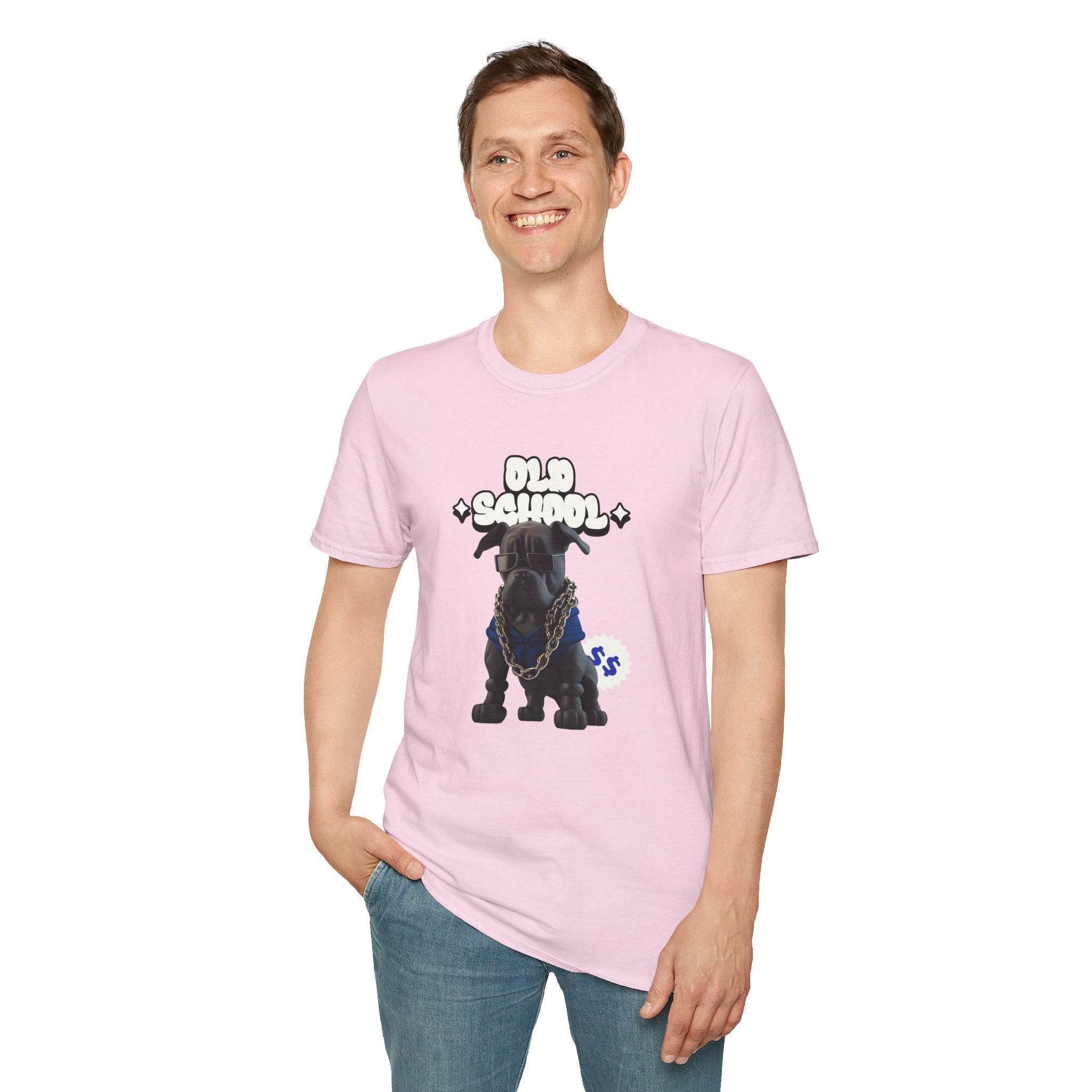 Old School Dog Unisex Softstyle T-Shirt - Esmeralda Ecostore