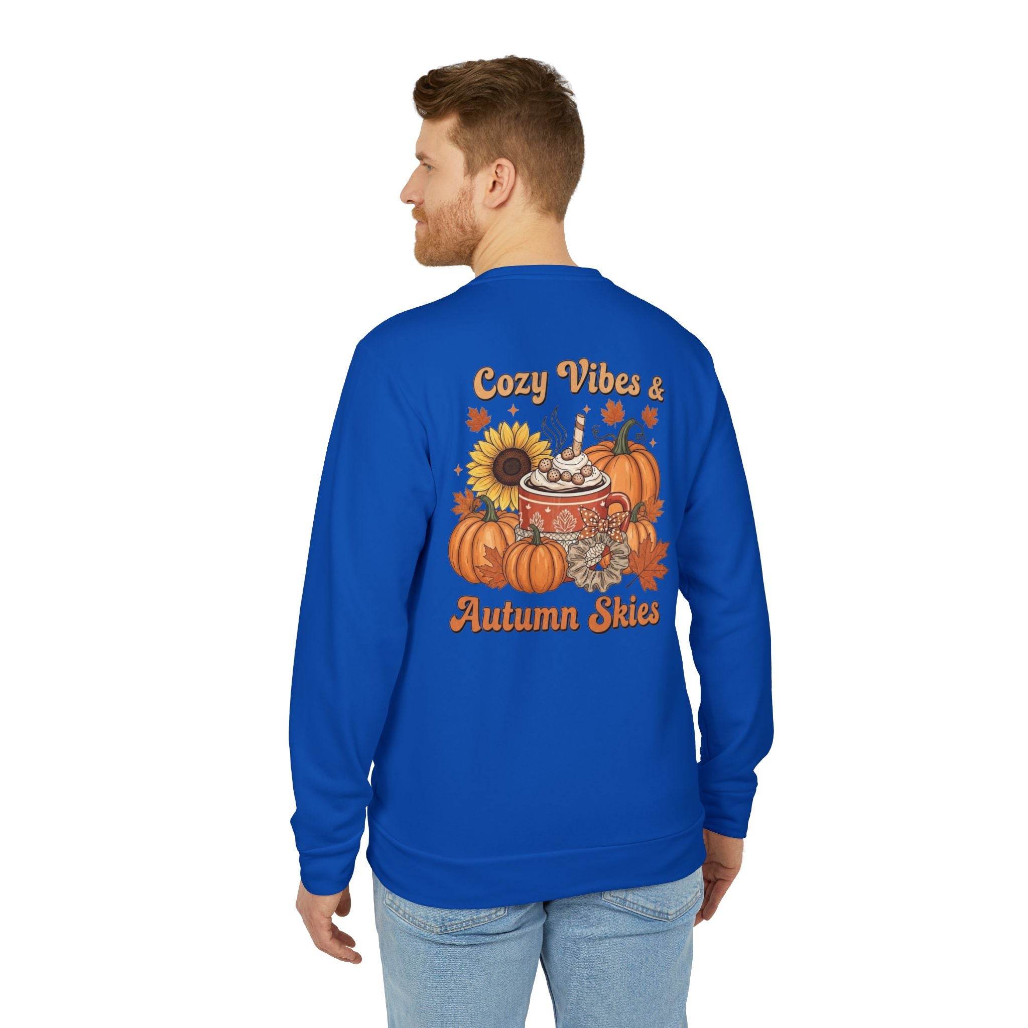Cozy Autumn Adidas Unisex Fleece Crewneck Sweatshirt