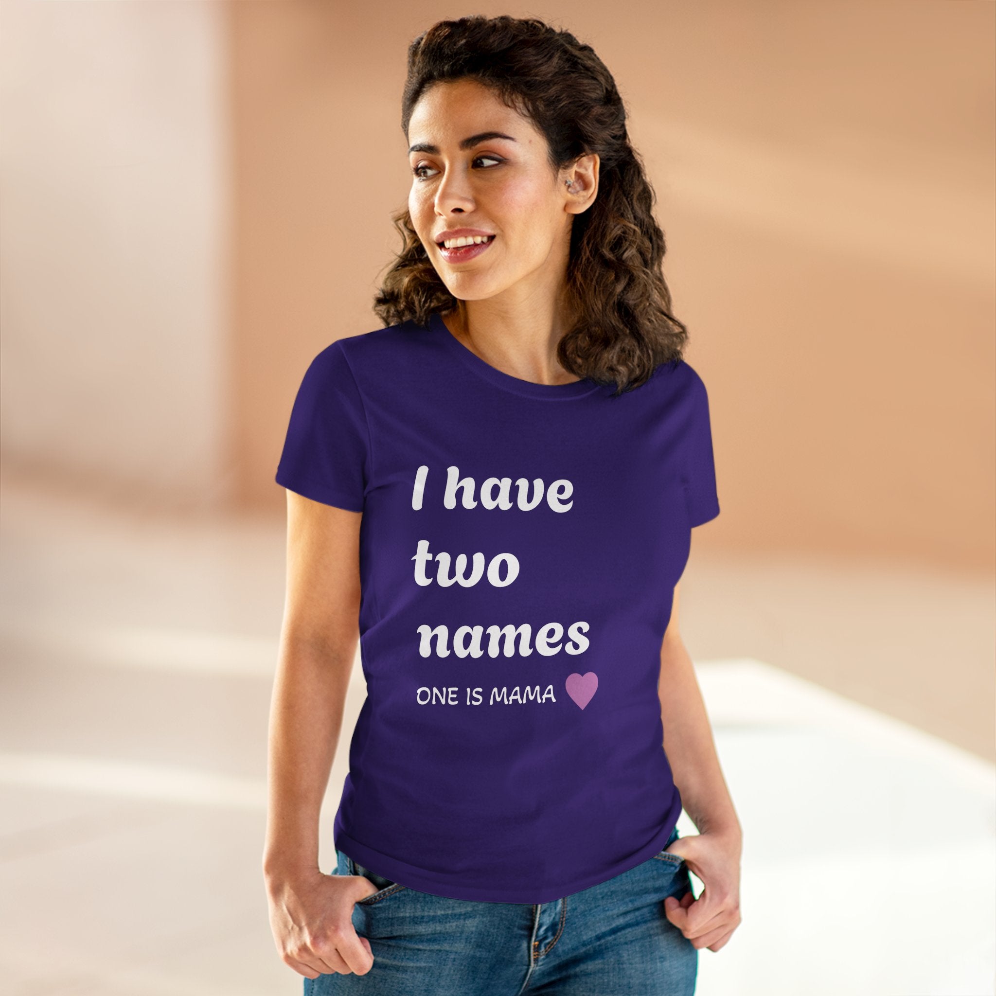 Mama's Names Eco-Friendly Women's Midweight Cotton Tee