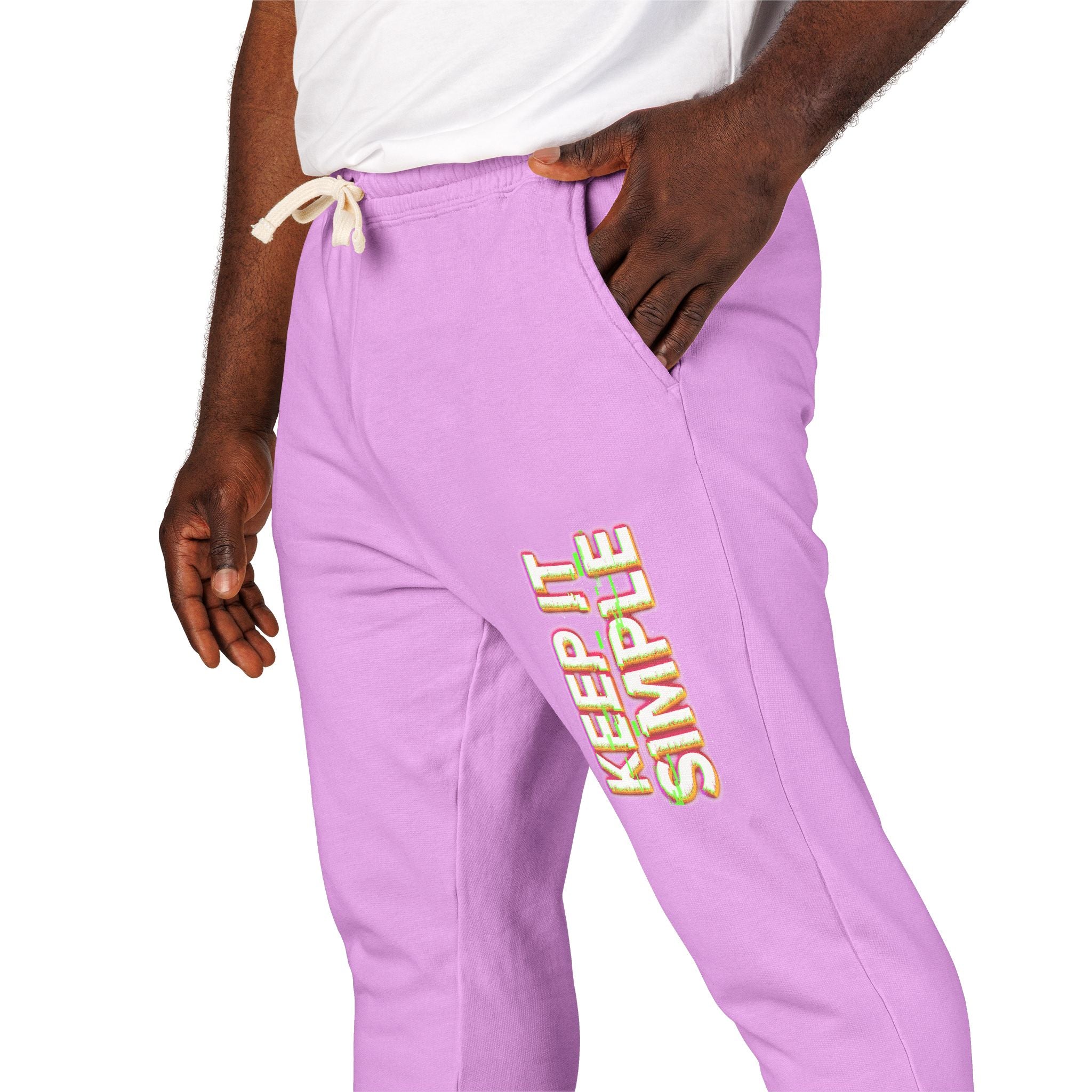 Keep It Simple Eco-Friendly Unisex Garment-Dyed Fleece Sweatpants