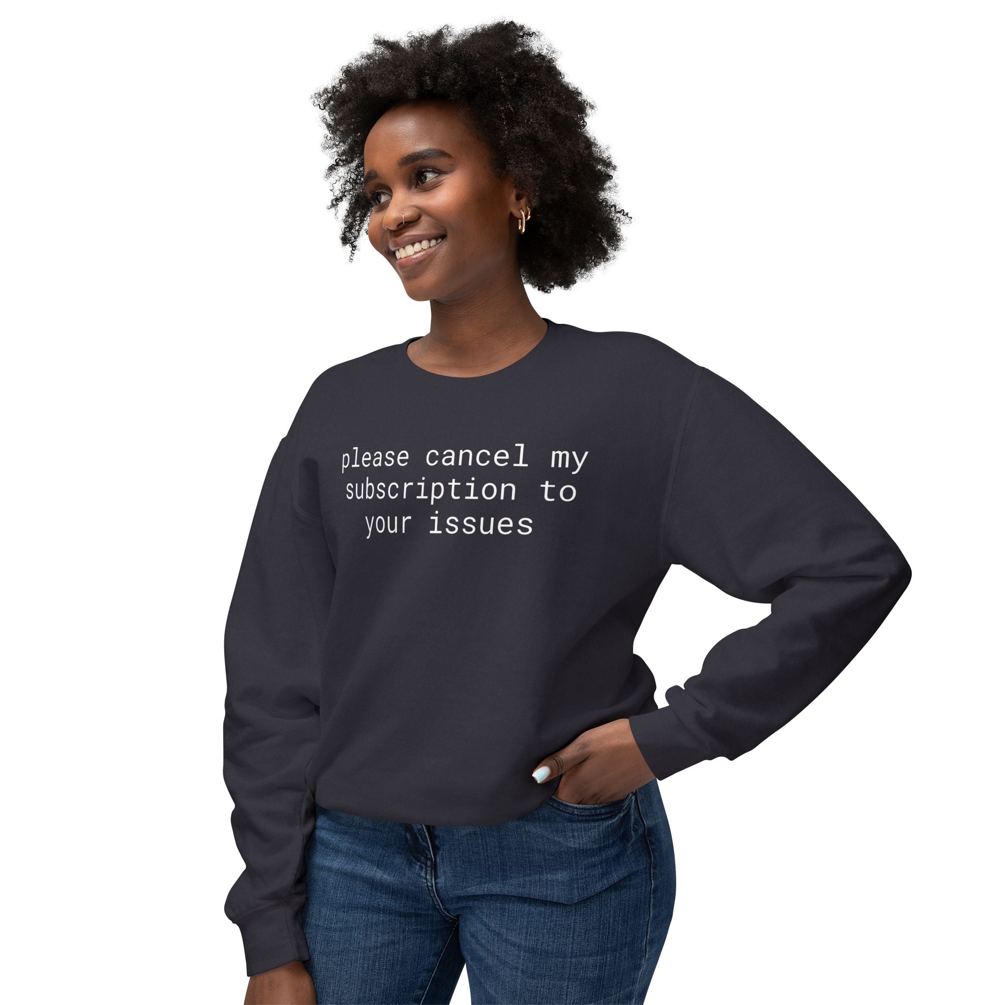 Funny Unisex Lightweight Crewneck Sweatshirt