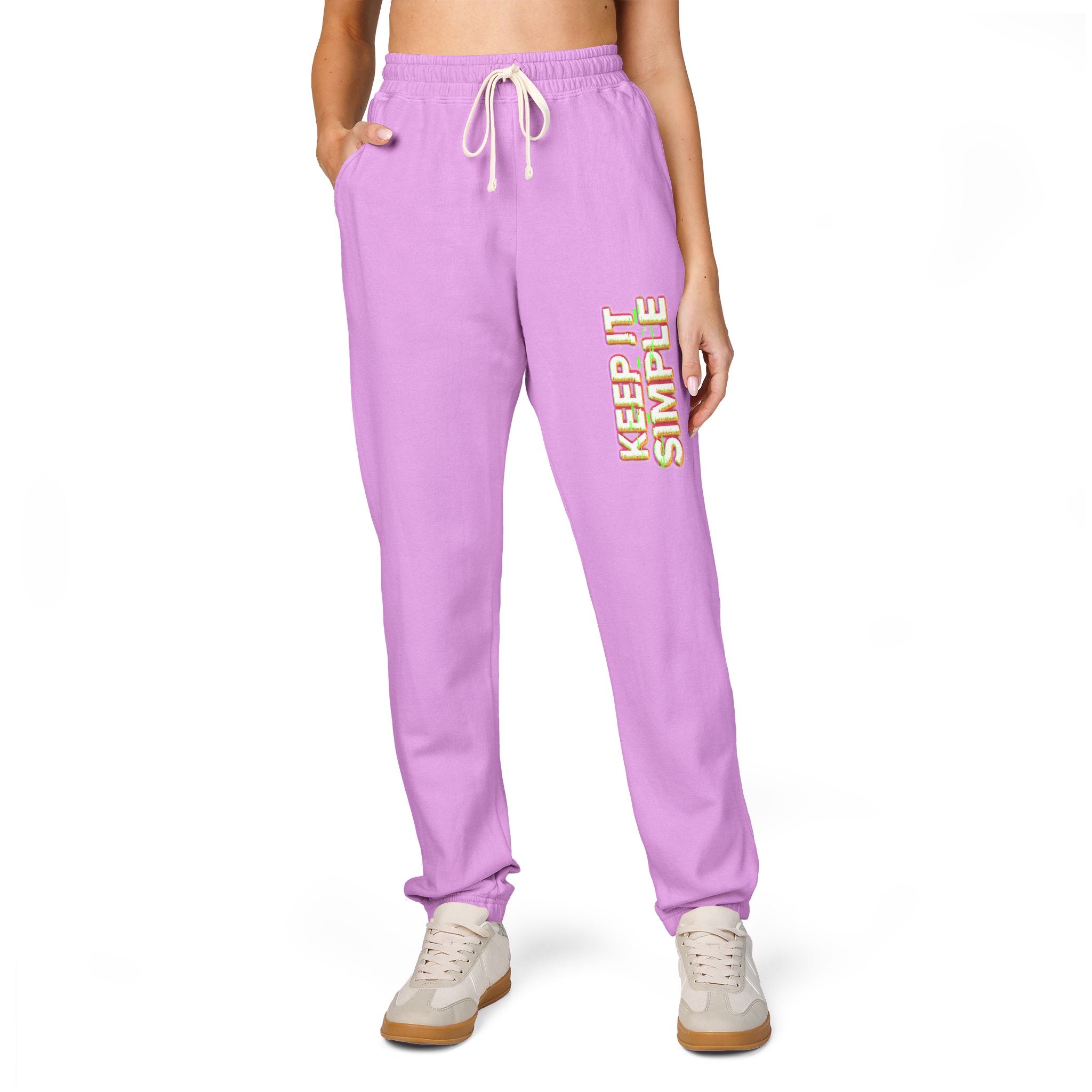 Keep It Simple Eco-Friendly Unisex Garment-Dyed Fleece Sweatpants