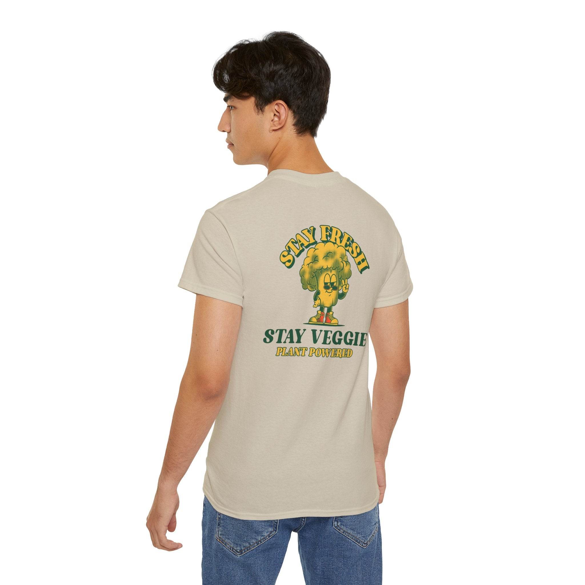Stay Veggie Unisex Ultra Cotton Tee - Esmeralda Ecostore