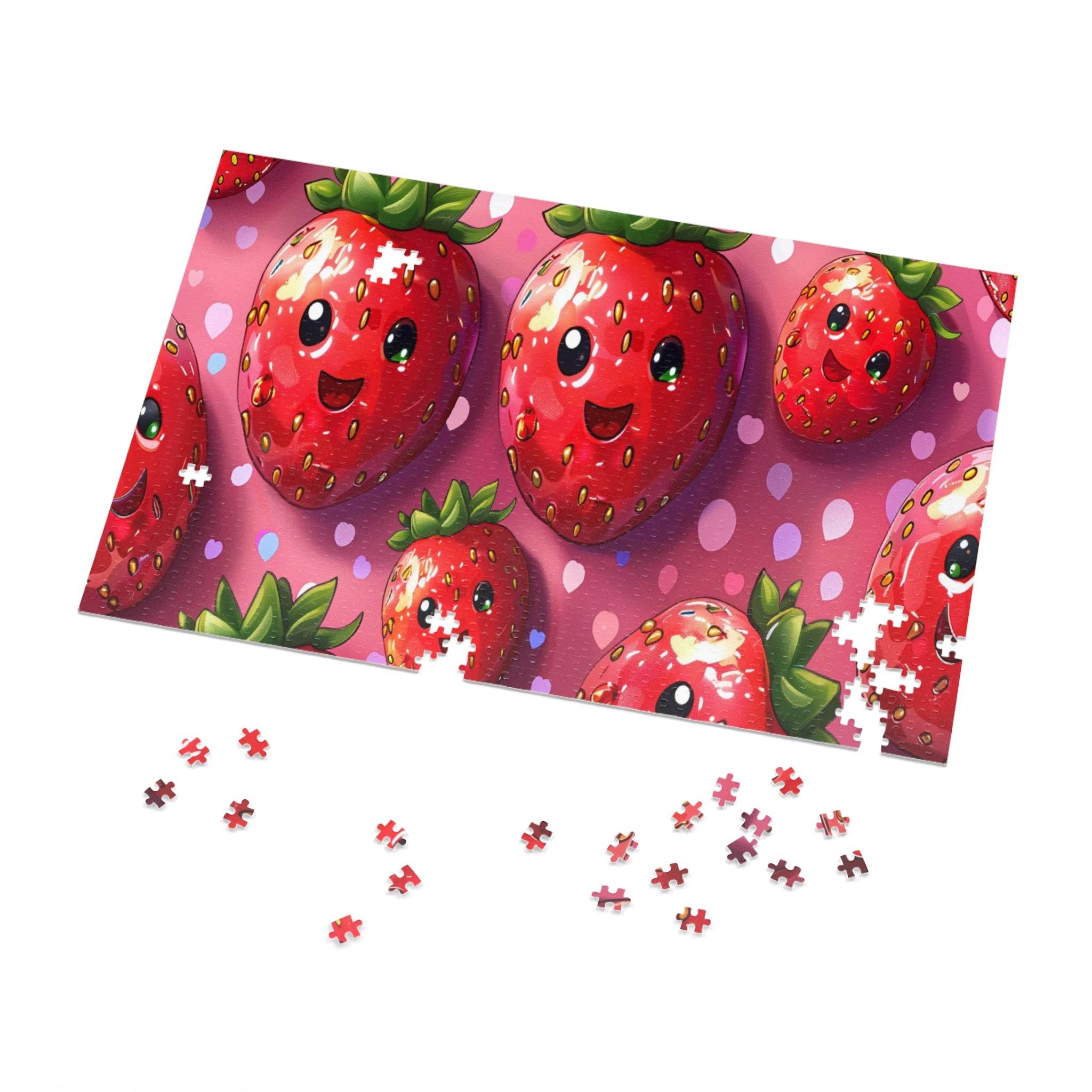 Kawaii Strawberry Jigsaw Puzzle - Esmeralda Ecostore