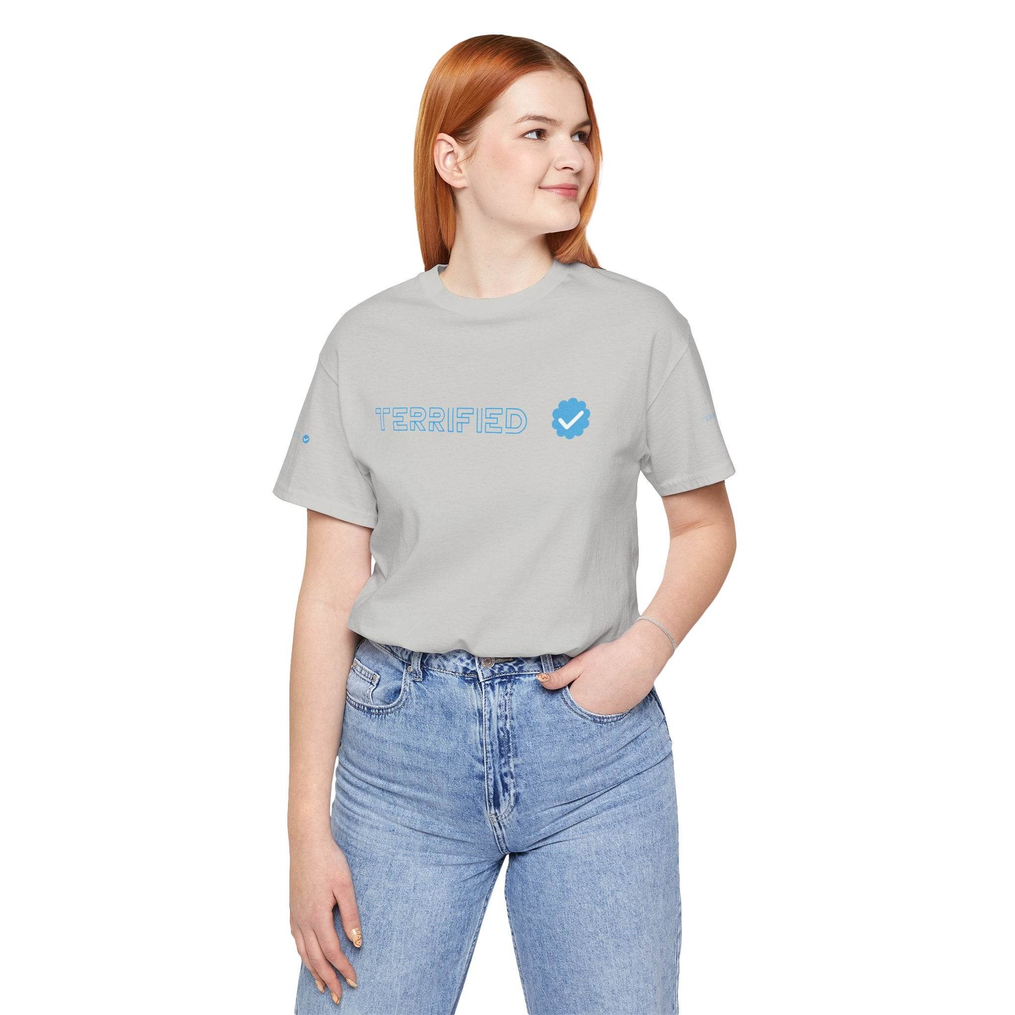 Terrified Unisex Jersey Short Sleeve Tee - Esmeralda Ecostore