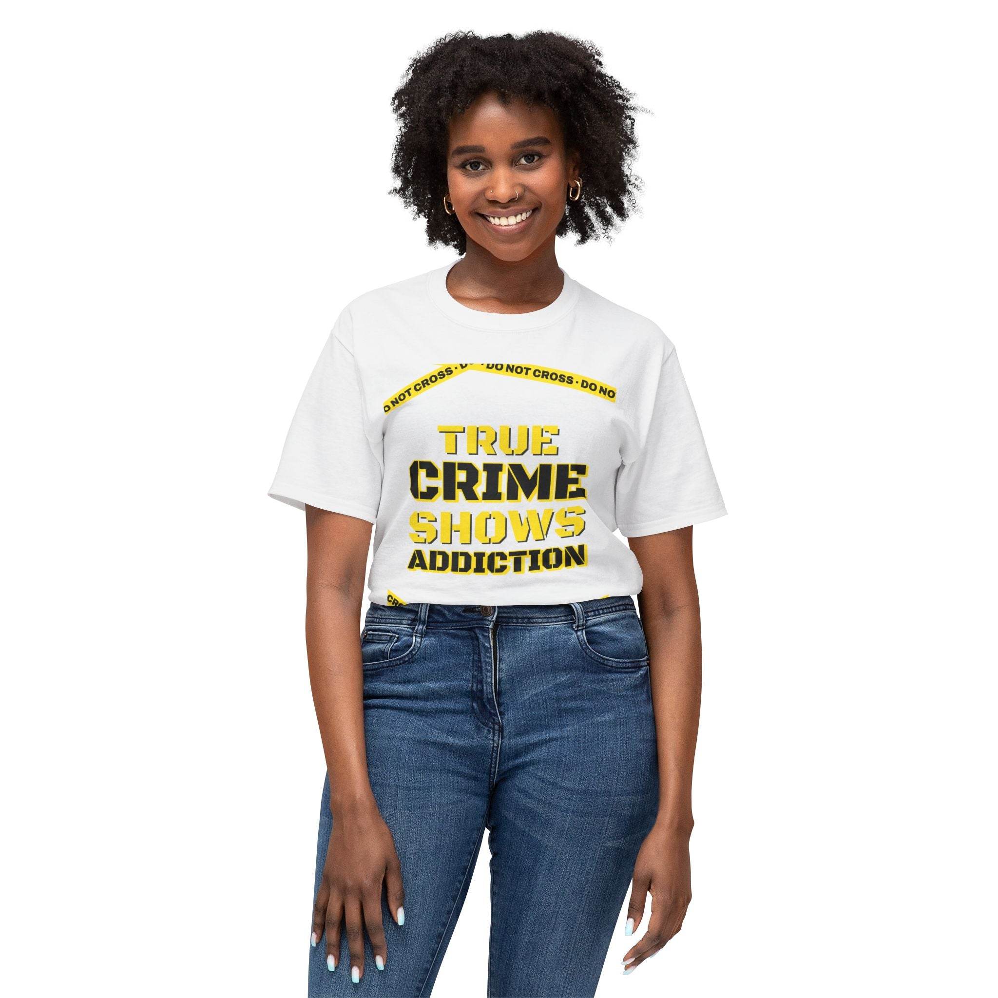 True Crime Shows Addiction Unisex HD Cotton™ T-Shirt - Esmeralda Ecostore