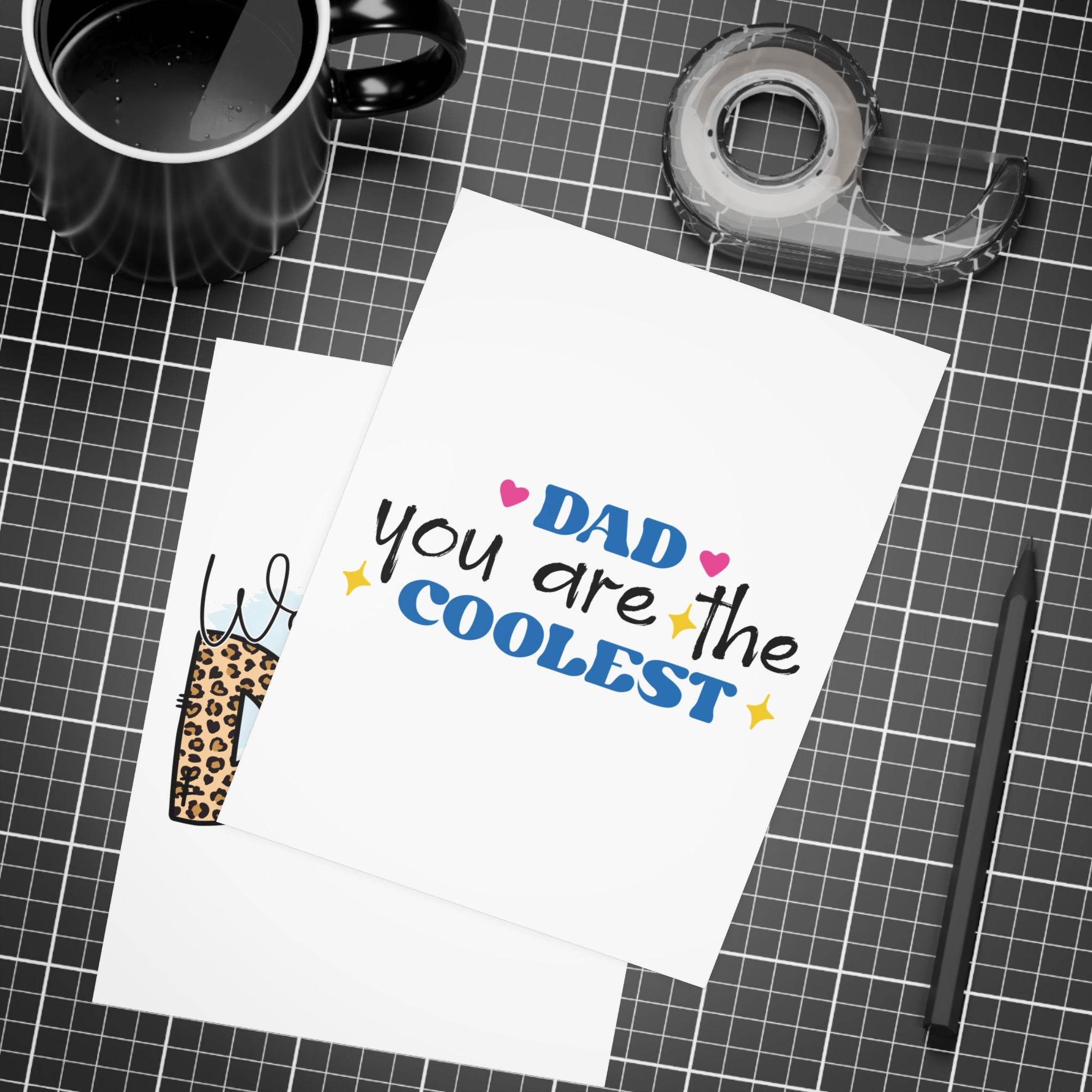 World's Best Dad Postcard Bundles-Envelopes Included - Esmeralda Ecostore