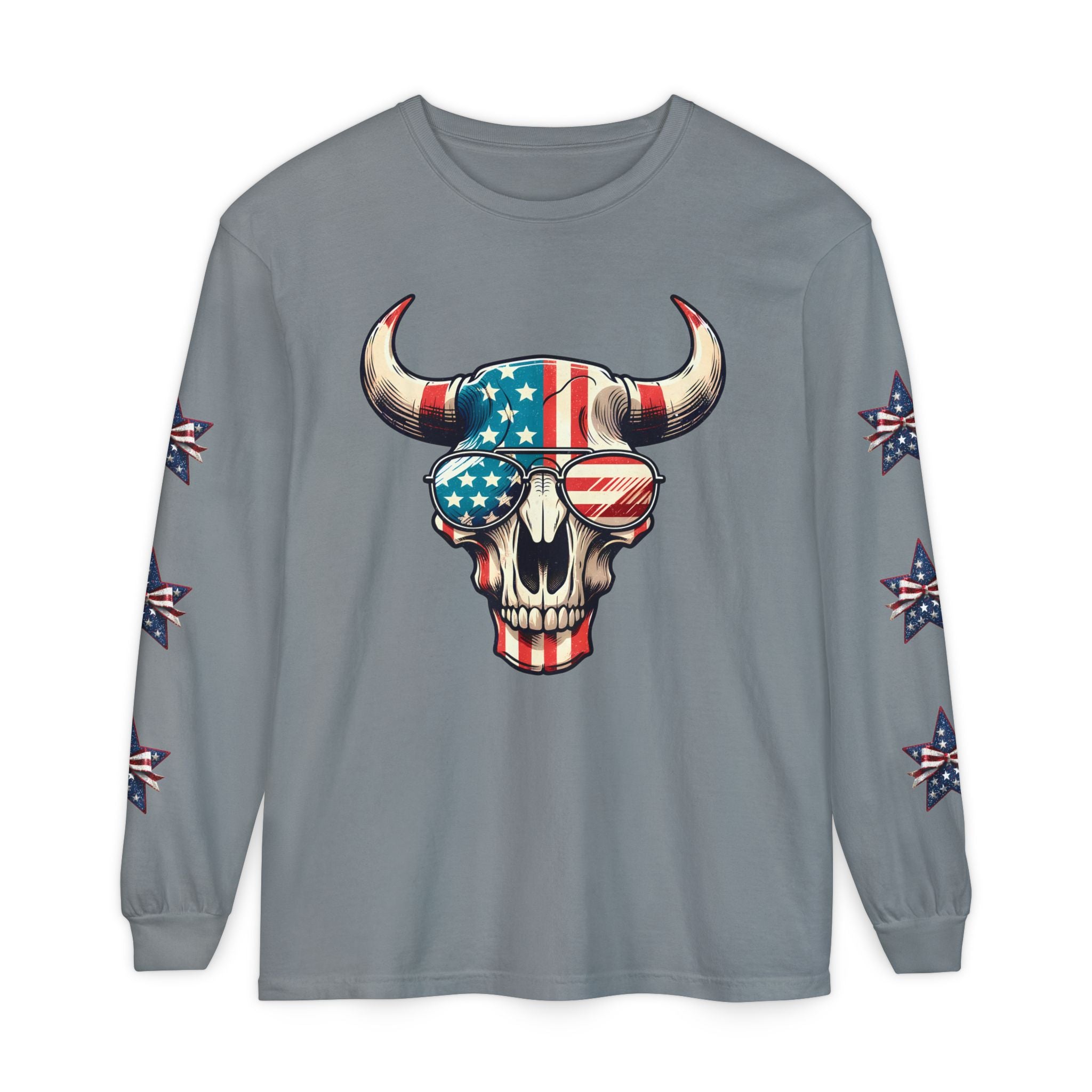 Liberty Horns Unisex Garment-Dyed Long Sleeve T-Shirt
