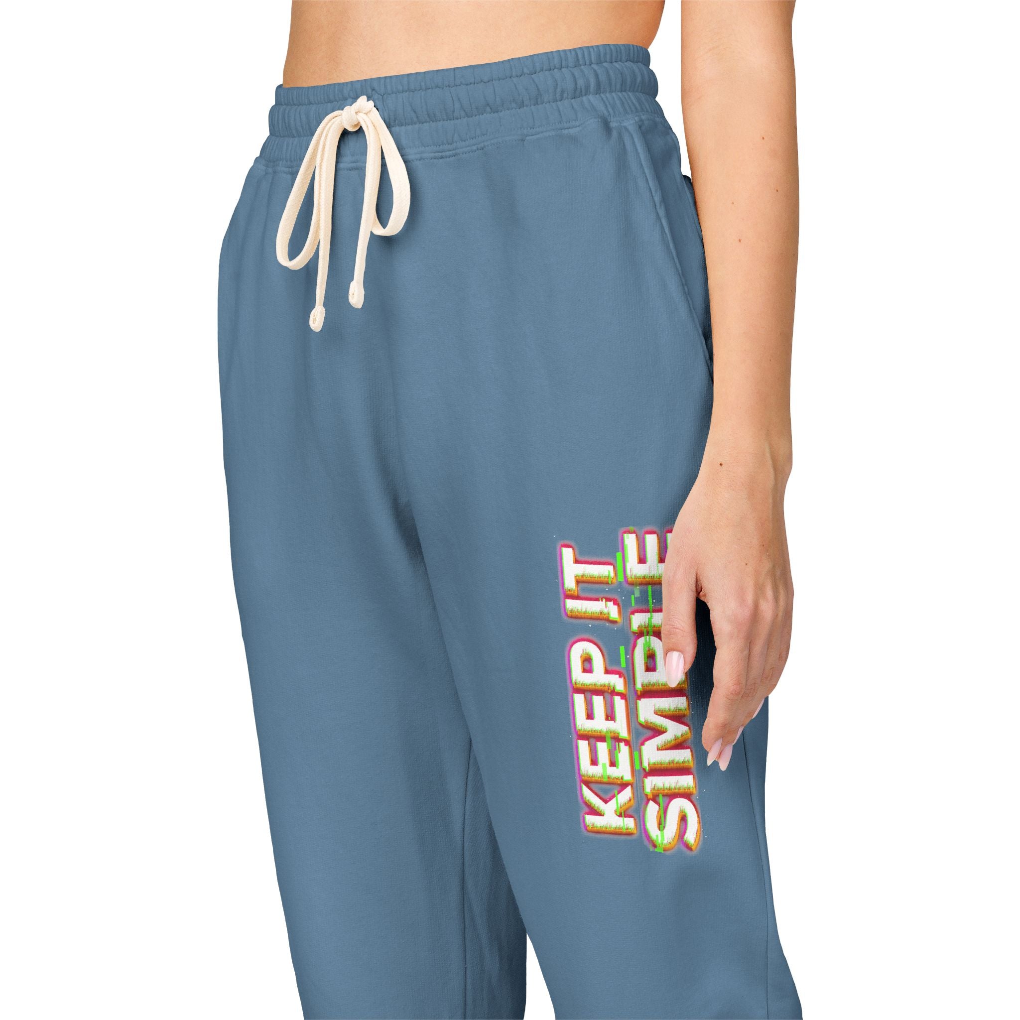Keep It Simple Eco-Friendly Unisex Garment-Dyed Fleece Sweatpants