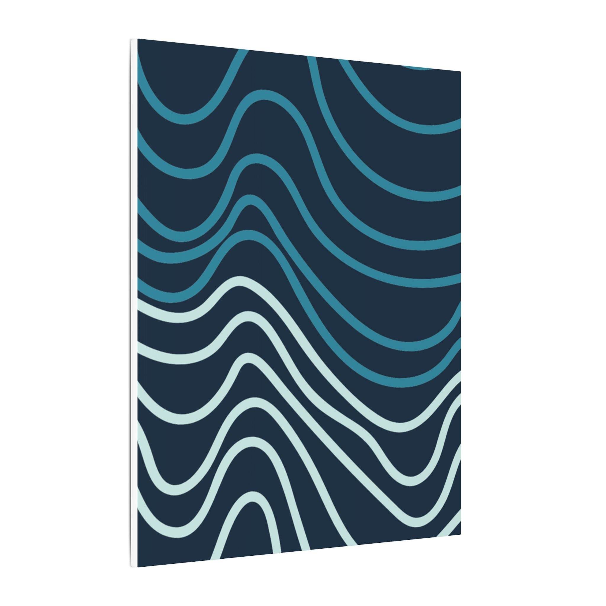 Wiggle Waves Matte Canvas Stretched Multi-Size - Esmeralda Ecostore