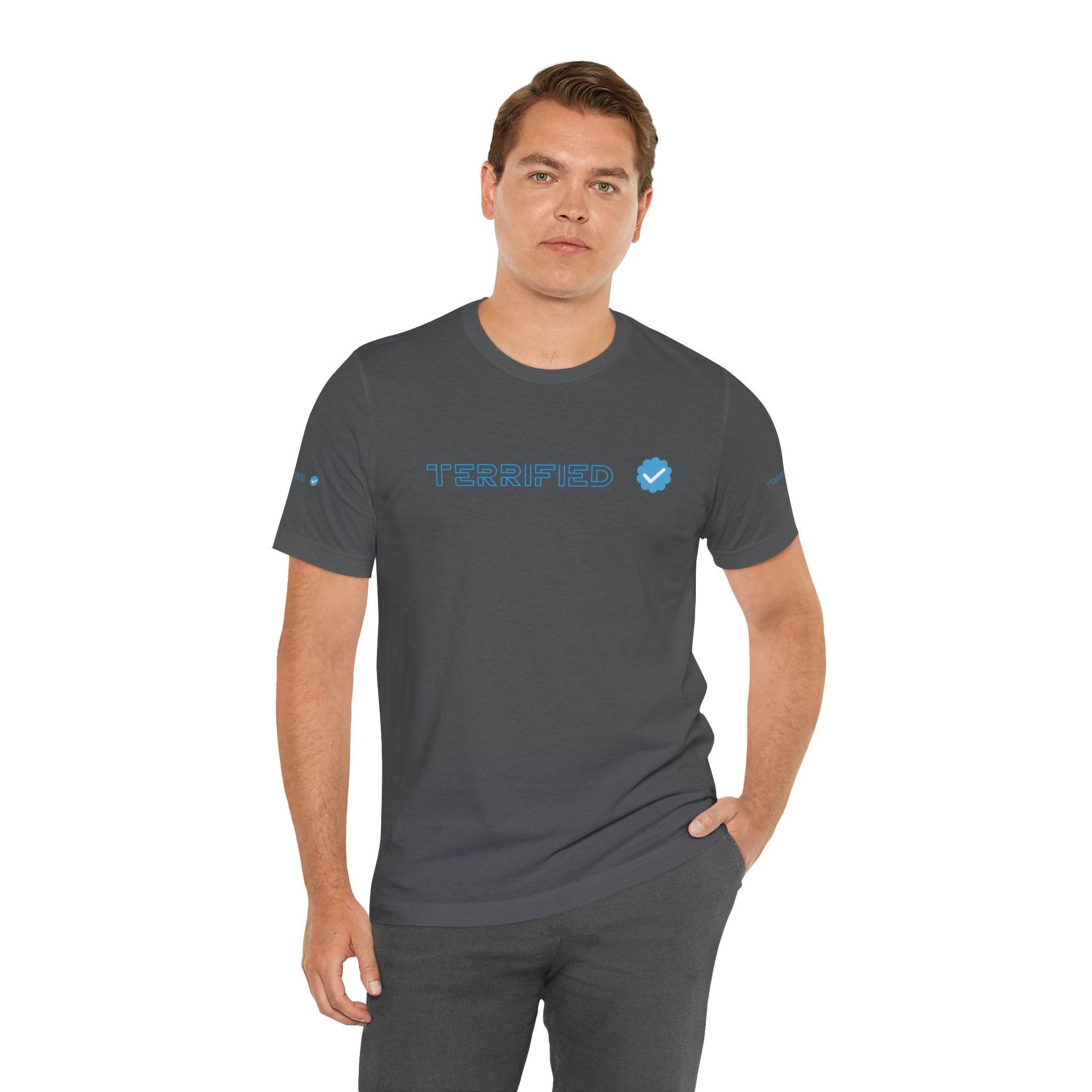Terrified Unisex Jersey Short Sleeve Tee - Esmeralda Ecostore