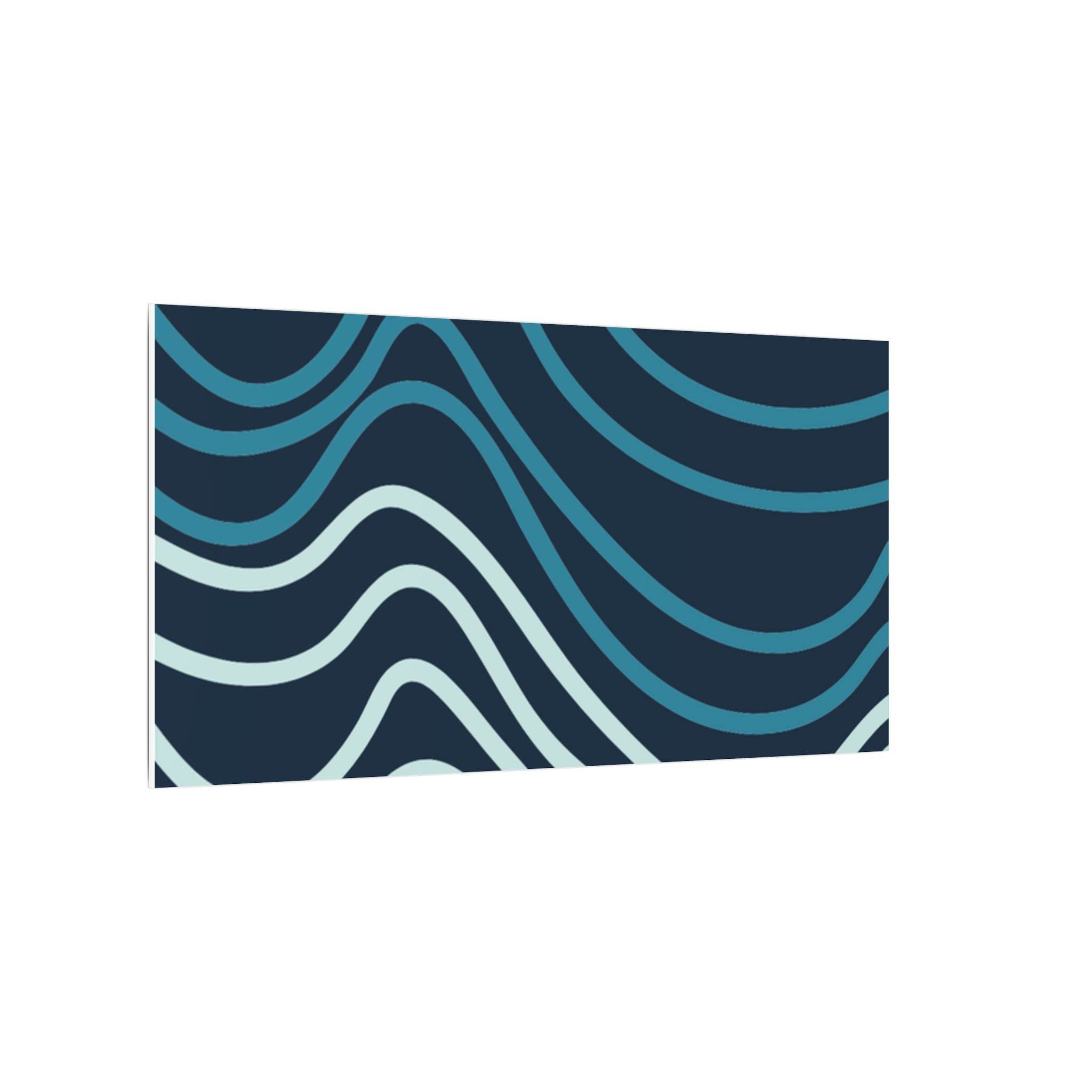 Wiggle Waves Matte Canvas Stretched Multi-Size - Esmeralda Ecostore