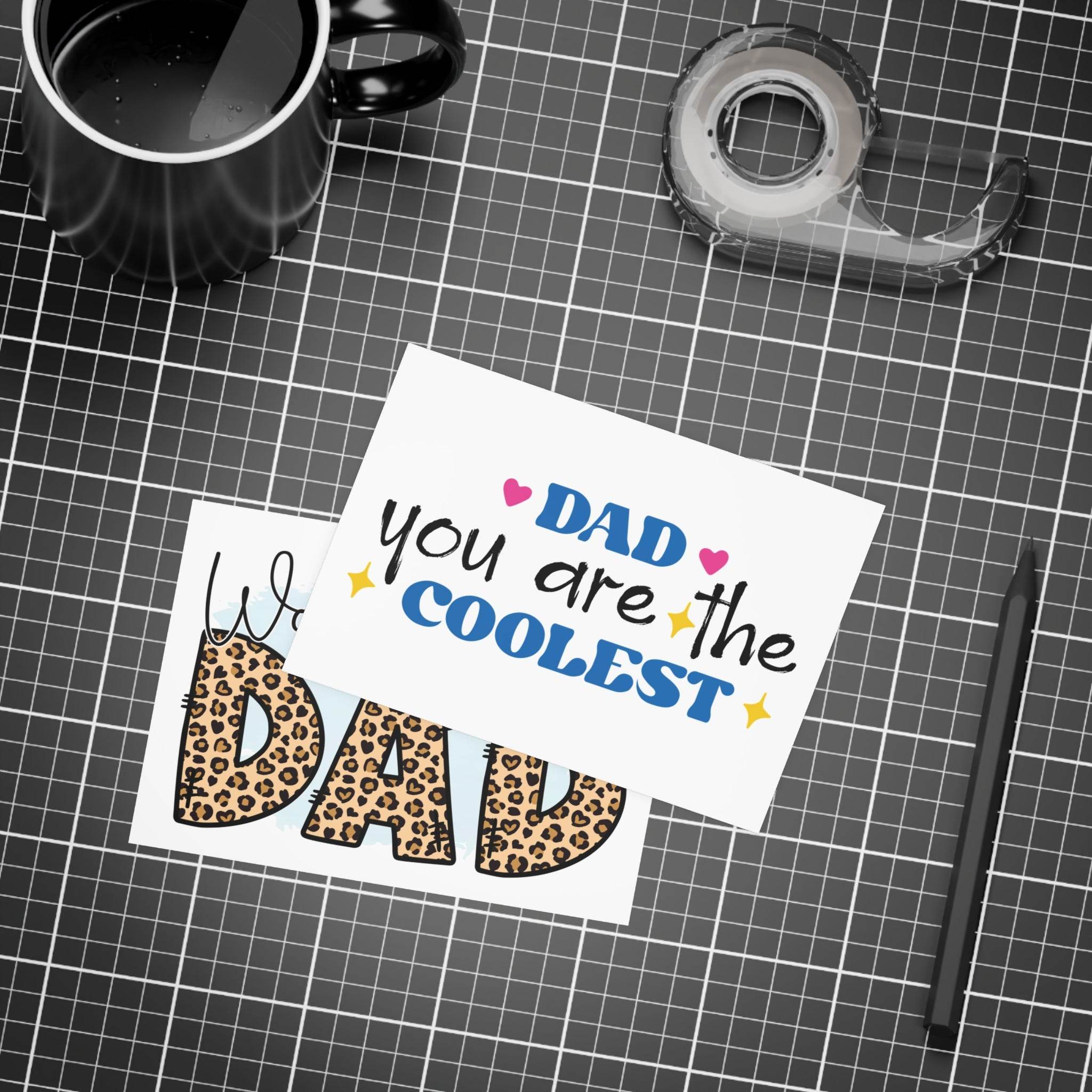 World's Best Dad Postcard Bundles-Envelopes Included - Esmeralda Ecostore