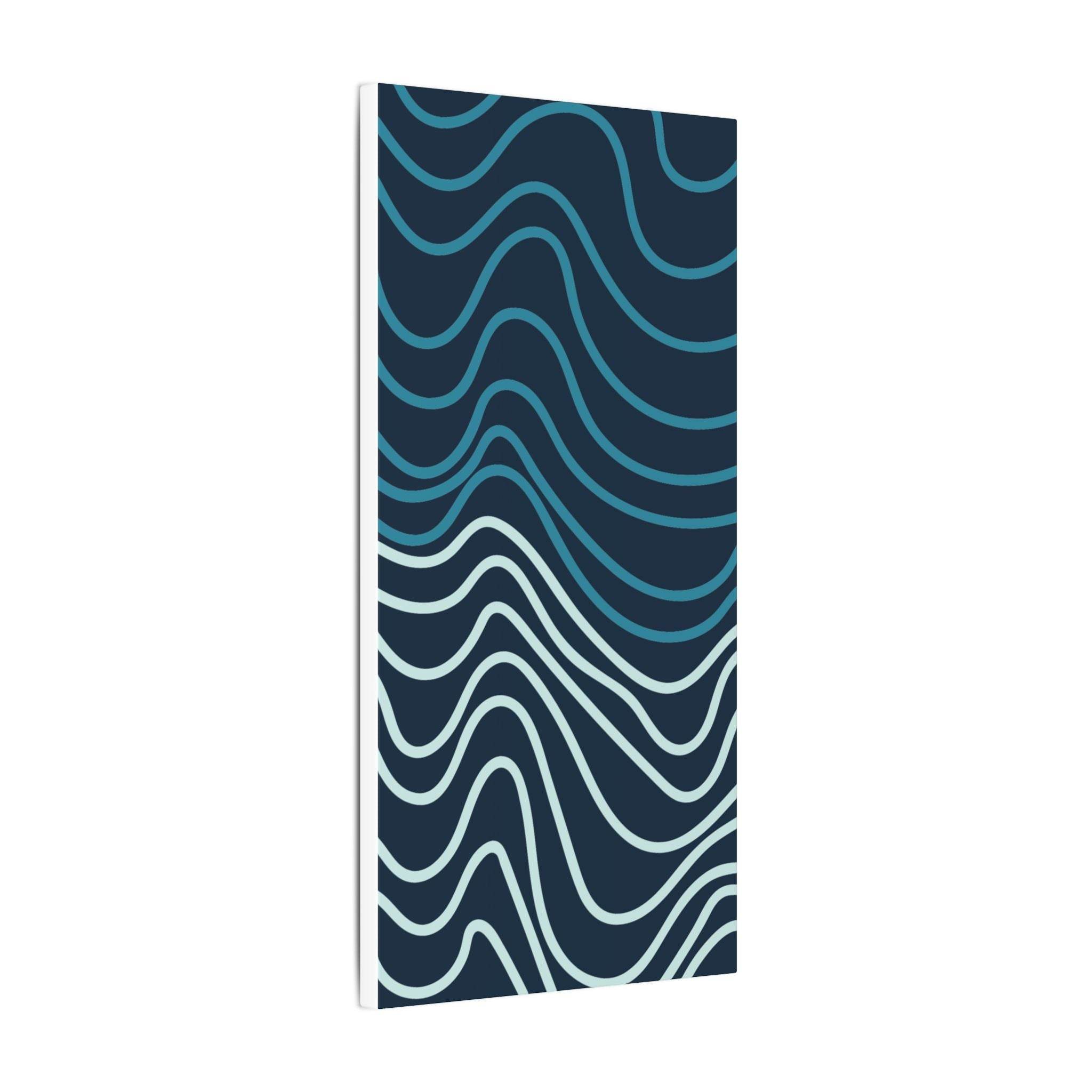 Wiggle Waves Matte Canvas Stretched Multi-Size - Esmeralda Ecostore