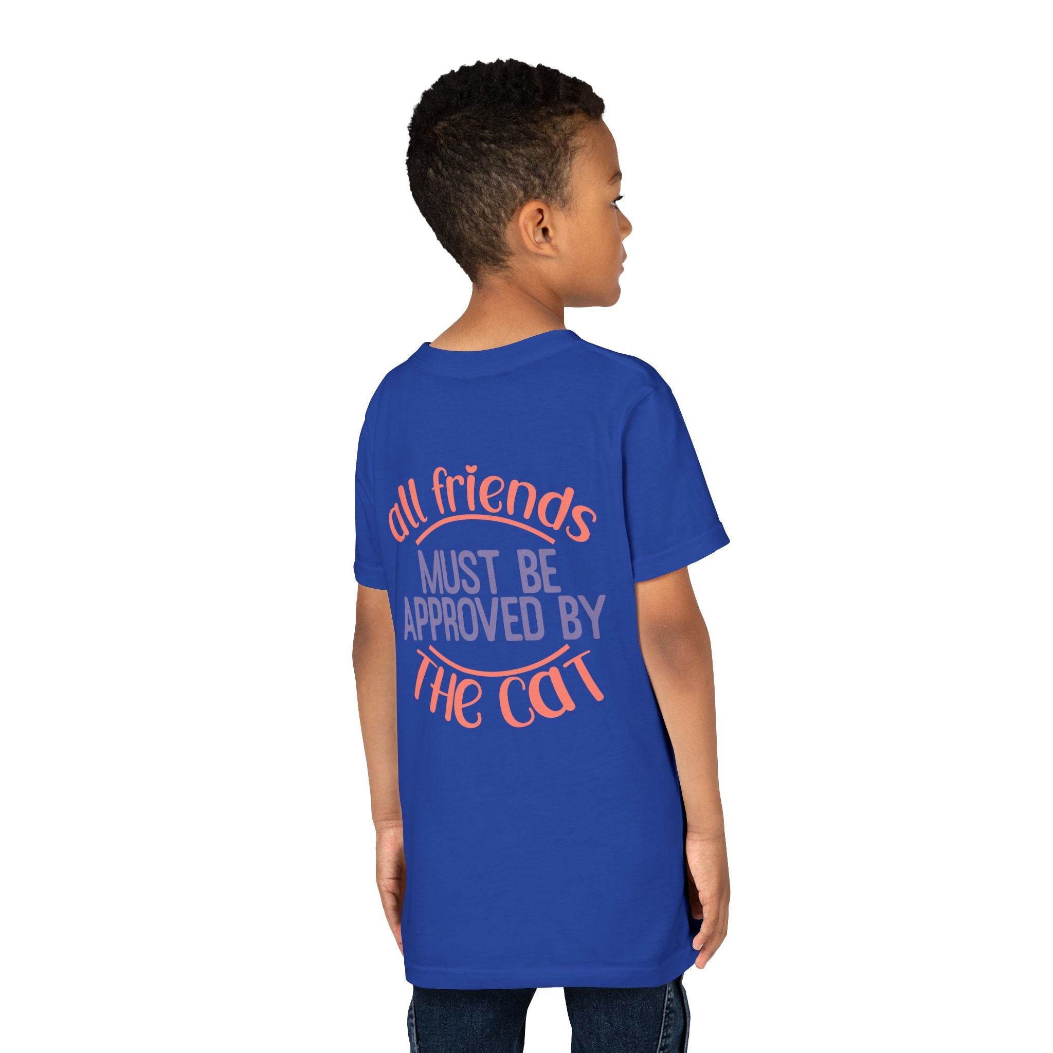 All Friends must be Approved by the Cat Youth Short Sleeve Tee - Esmeralda Ecostore