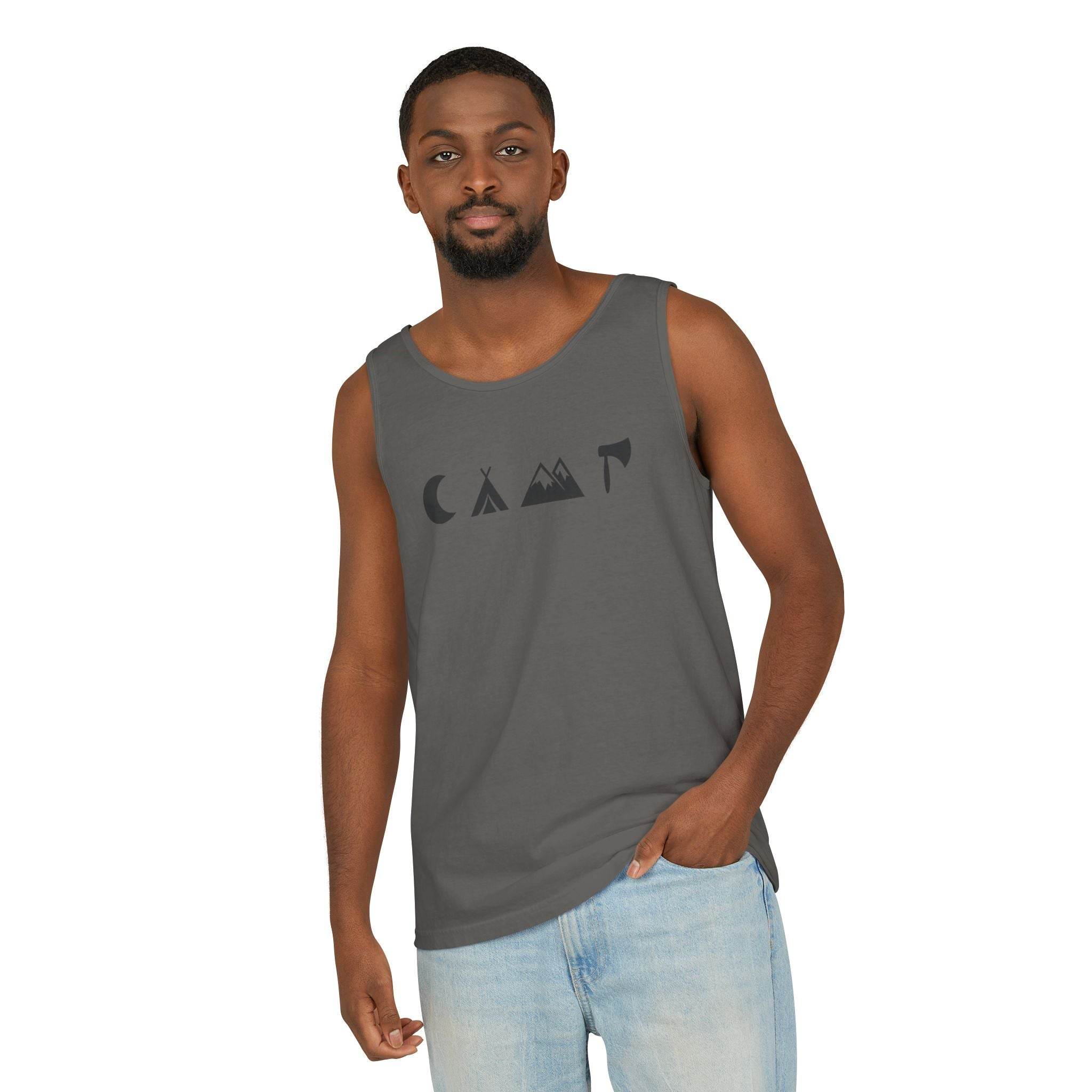 Adventure Awaits Unisex Garment-Dyed Tank Top